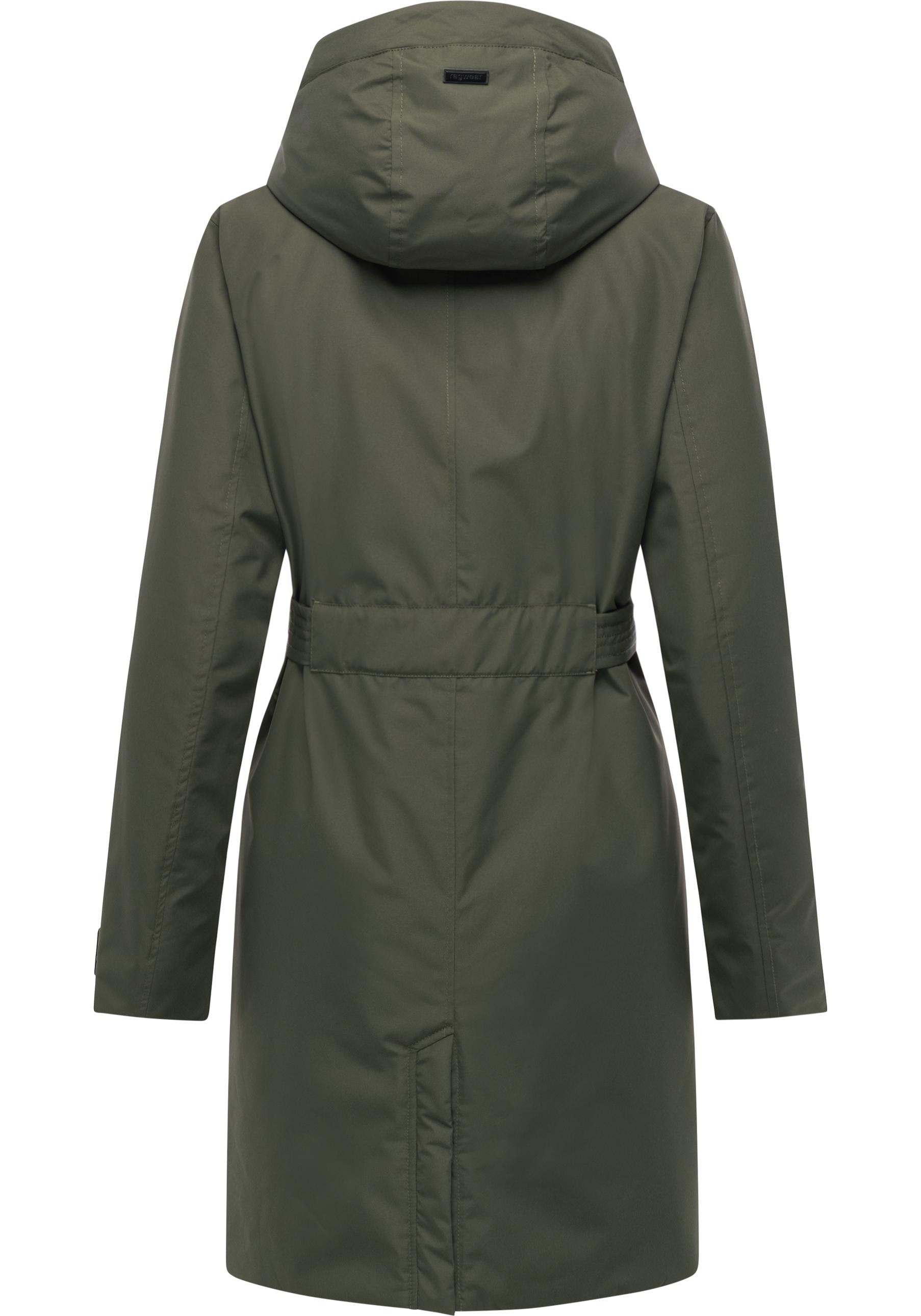 Ragwear Kurzmantel »Horatia Warm YOUMODO« Wasserdichter Wintermantel mit Bindegürtel