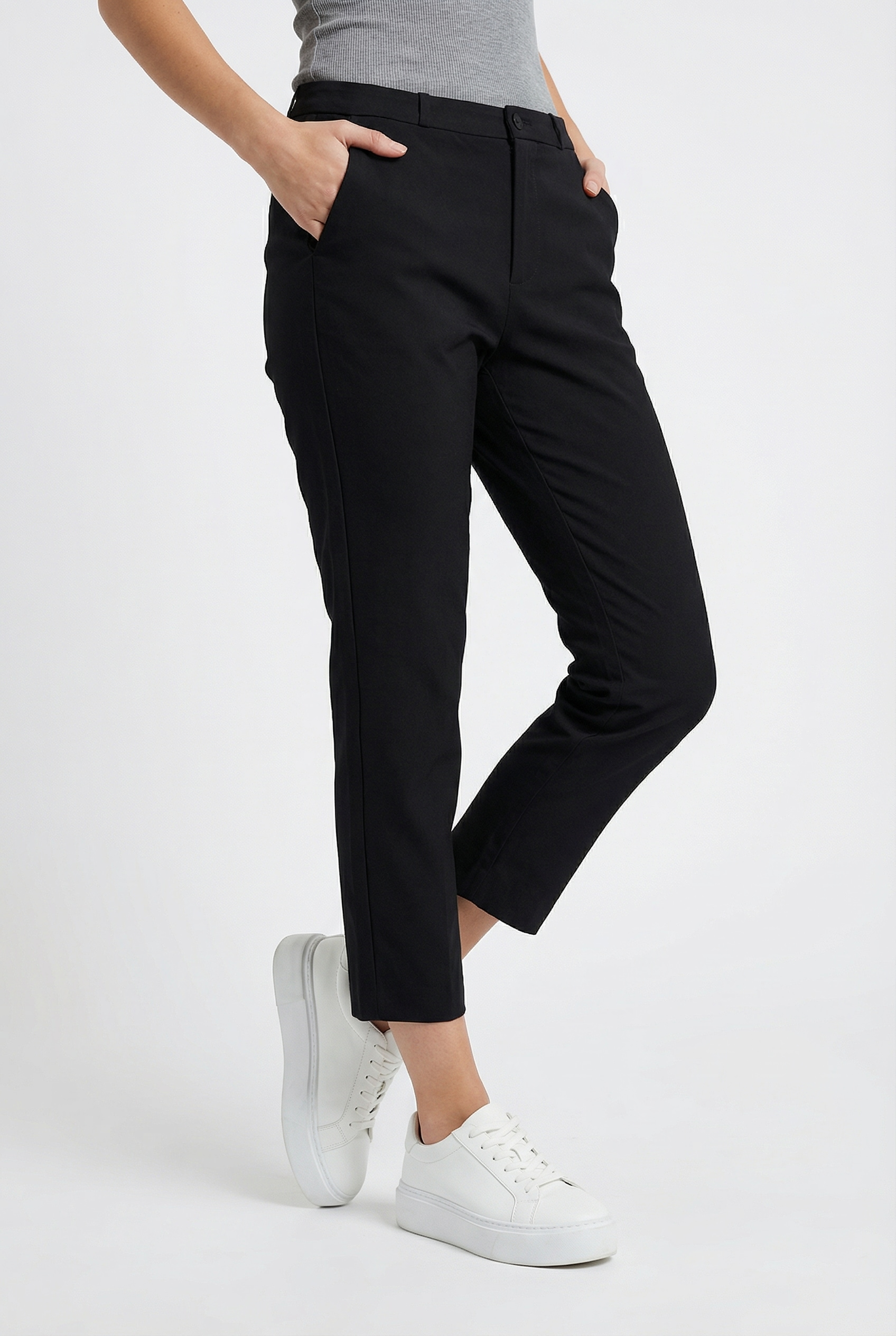 FREEQUENT Caprihose "FQSOLVEJ-CA" Sommerhose 3/4-Länge mit Viskose und Stretch