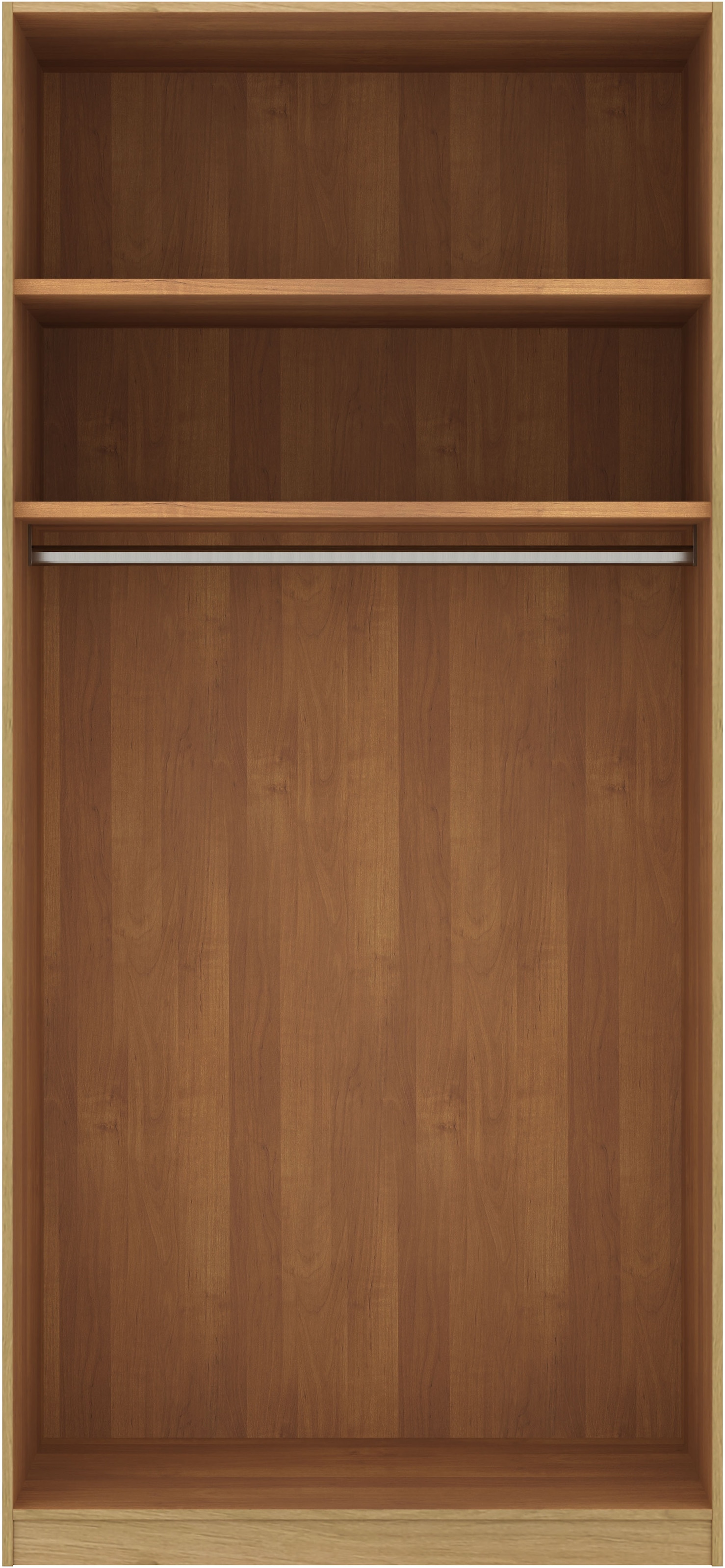 Musterring Drehtürenschrank »Savona, Kleiderschrank, Schrank, Garderobe, teilmassiv Eiche«, (mit Türdämpfern, mit Spiegel oder Glas, extra Böden, MADE IN GERMANY), Türen in Bianco-Eiche massiv, Spiegel-/Glastüren, verschiedene Größen