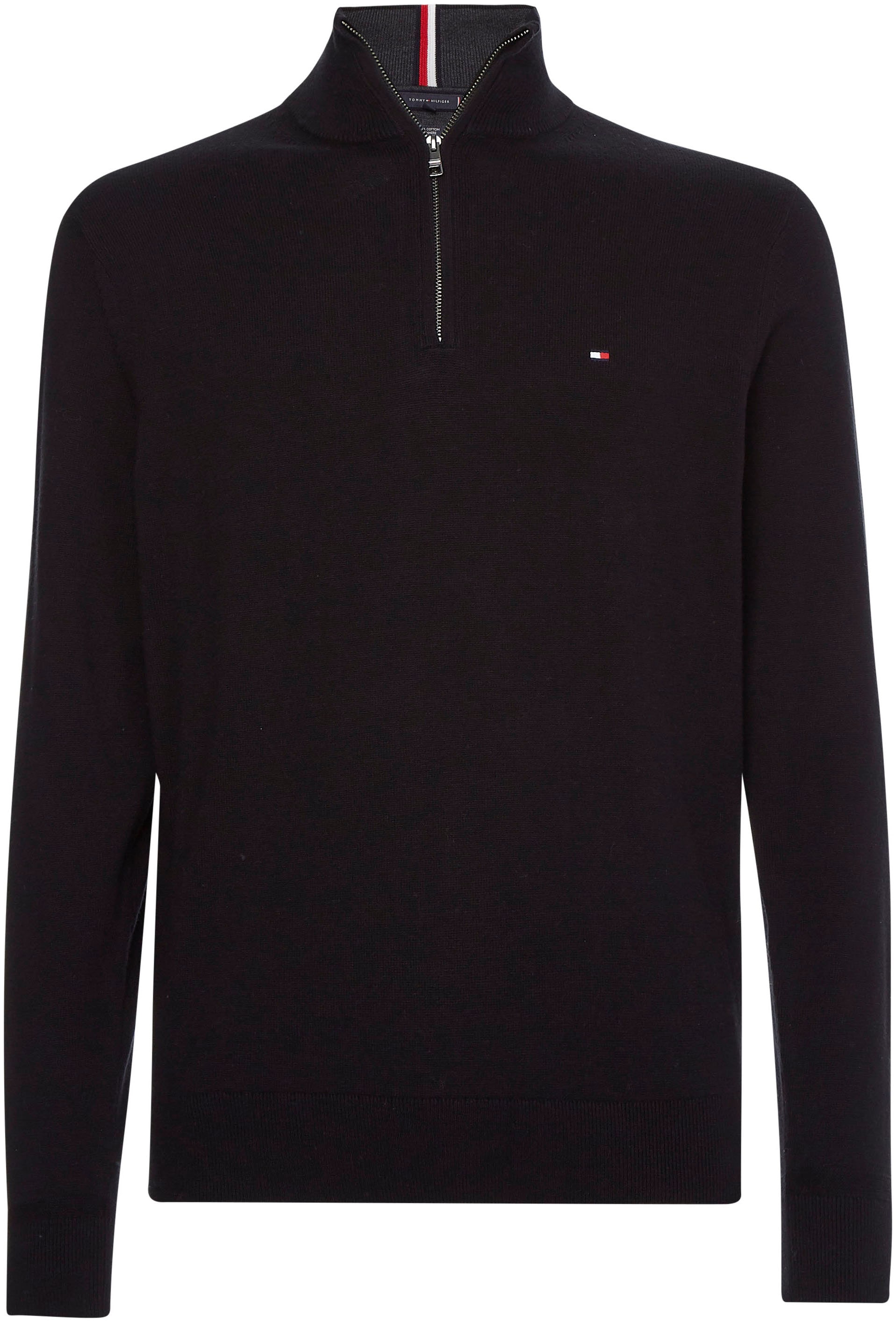 Tommy Hilfiger Troyer »PIMA ORG CTN CASHMERE ZIP MOCK«