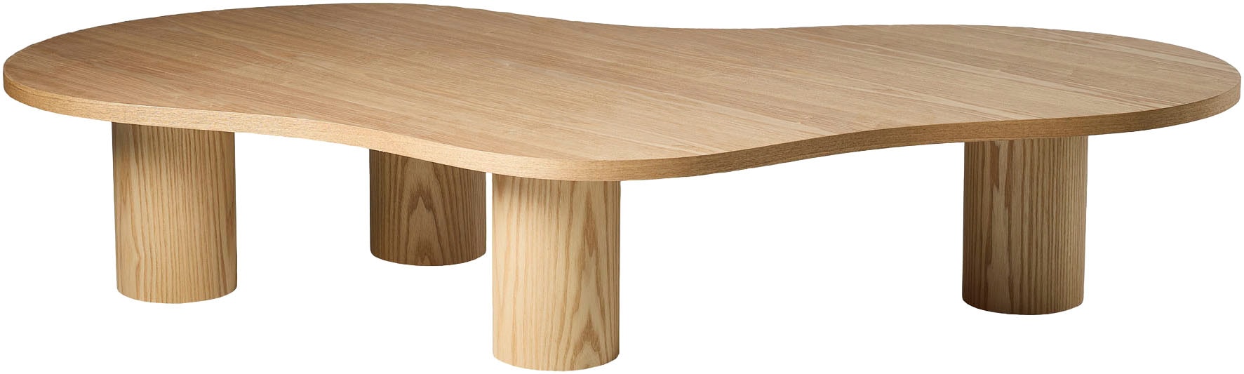 SalesFever Couchtisch »Couchtisch 160x85 cm« Markante organische Form mit skulpturalem Charakter