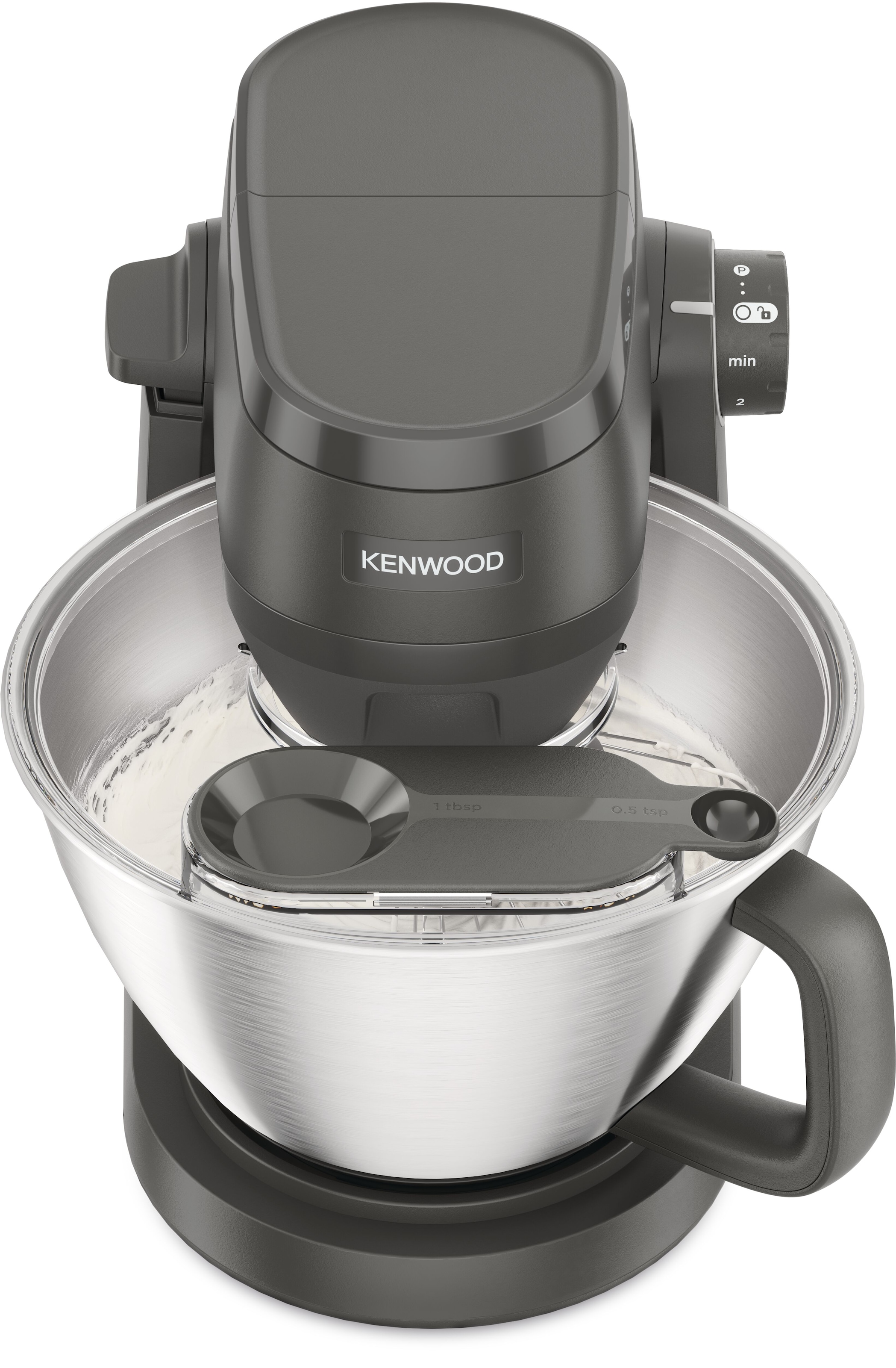 Kenwood Küchenmaschine »Multi Tasker KHC30.070GY« Inkl. 4,3L Schüssel, 3 Aufsätze, Spritzschutz, Zitruspresse