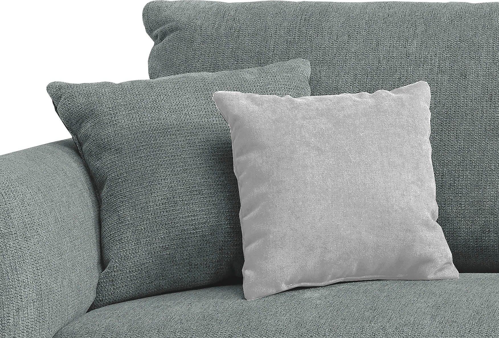 INOSIGN Ecksofa »Amarena L-Form«, inklusive Armlehnenverstellfunktion, 4x Zierkissen gratis