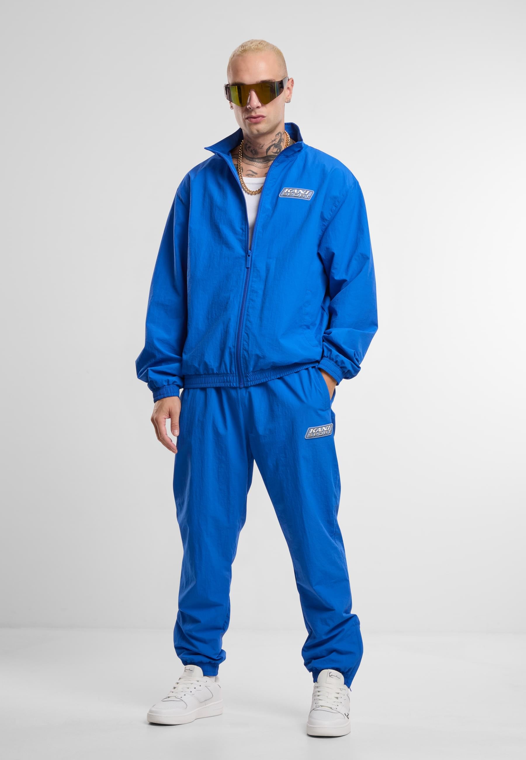 Karl Kani Trainingsjacke »Karl Kani Sport Patch Essential Trackjacket«, (1 St.), ohne Kapuze