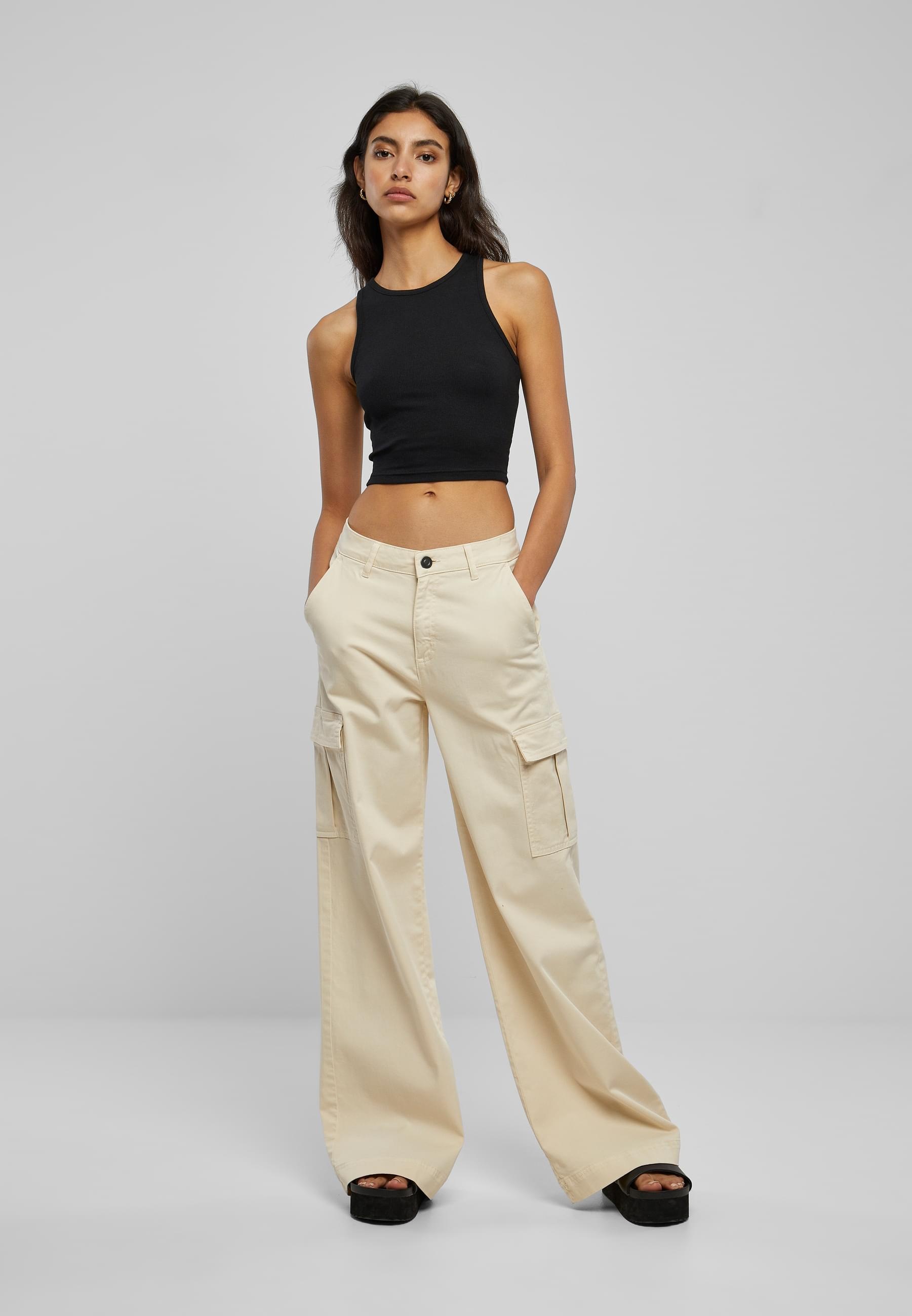 URBAN CLASSICS Stoffhose »Urban Classics Damen«, (1 tlg.)