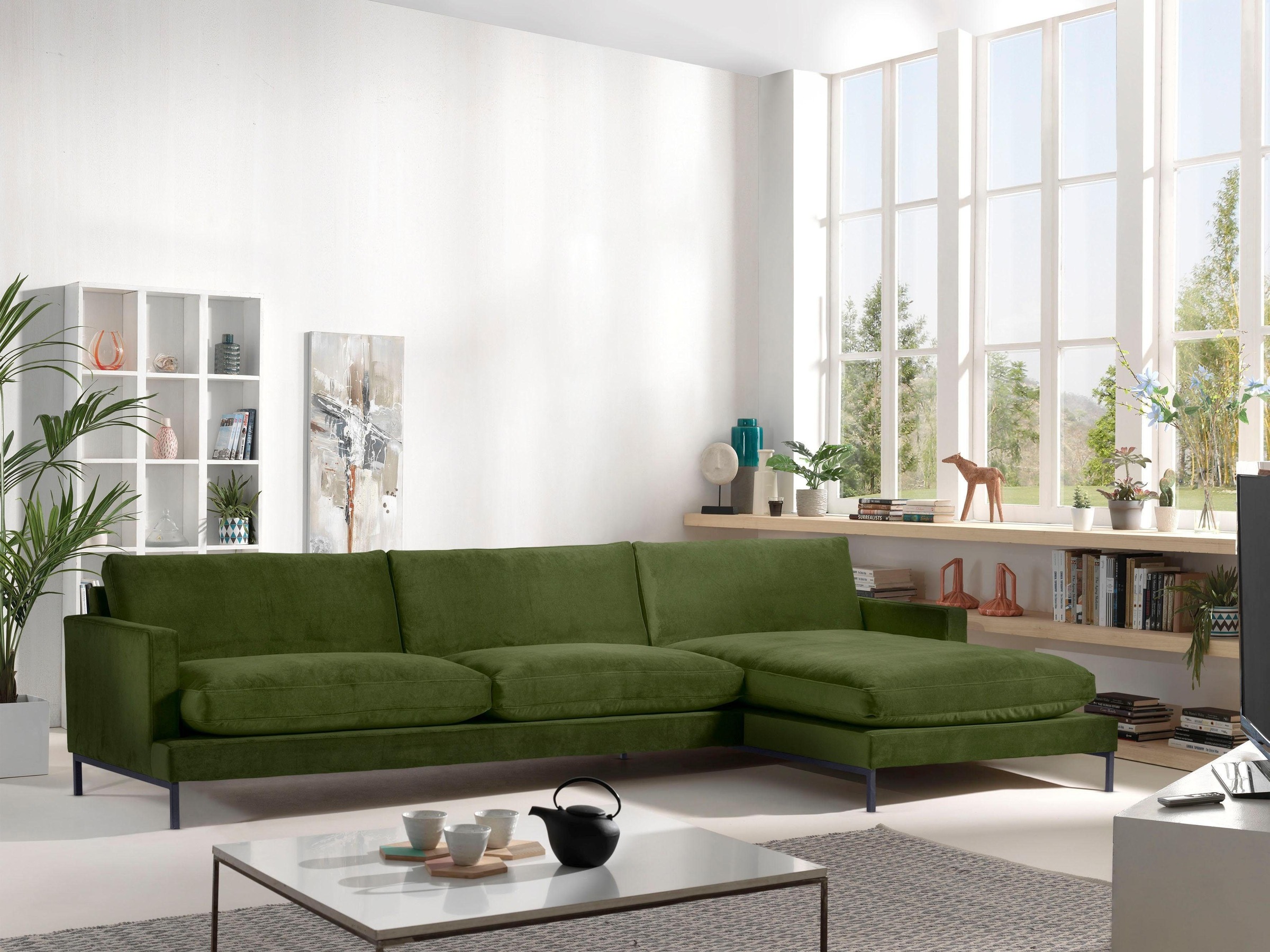 andas Ecksofa "Welland" Ecksofa "Welland" in Knautsch-Optik mit Metallfüßen