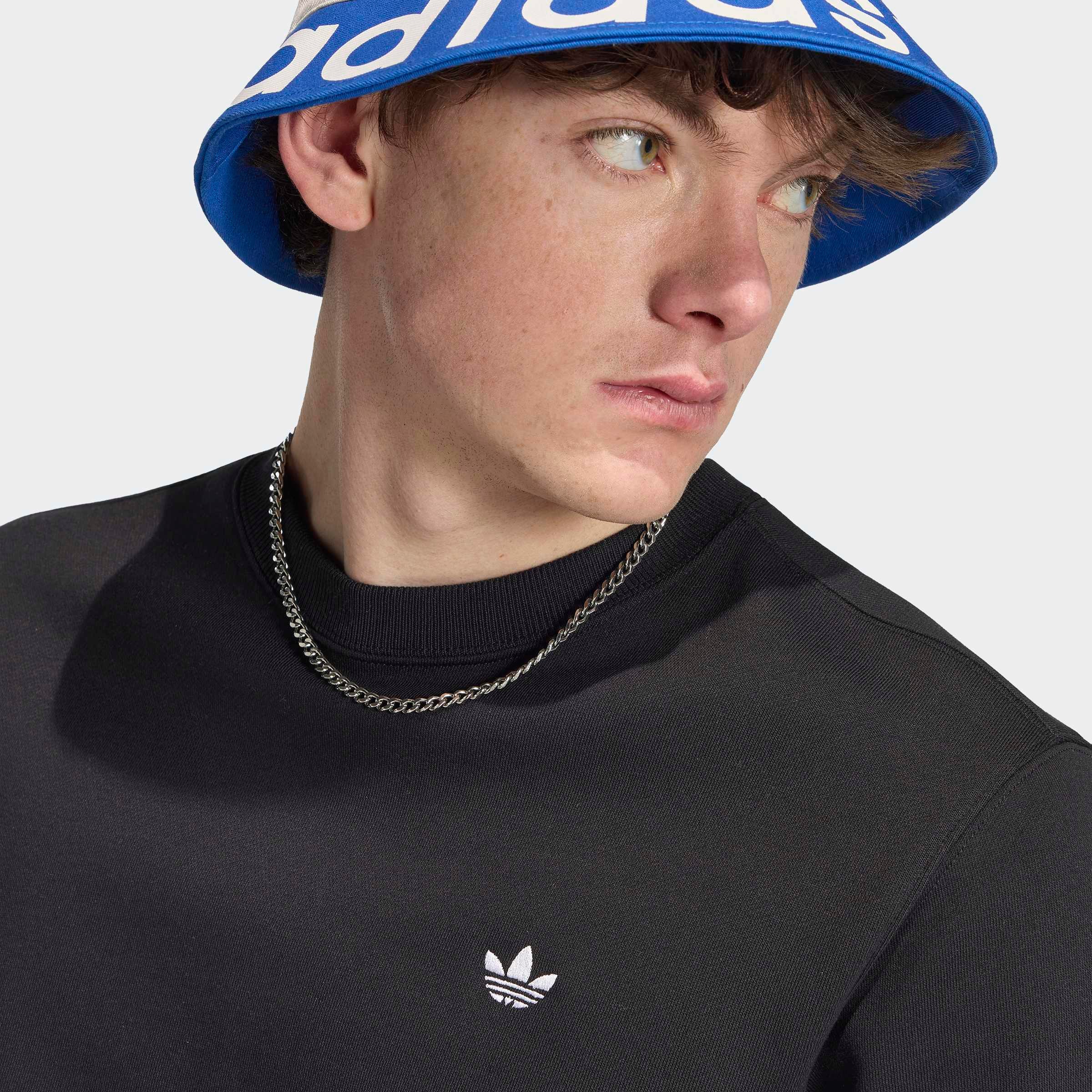 adidas Originals Sweatshirt »TREFOIL ESSENTIALS CREW«, mit Rundhalsausschnitt, ohne Verschluss, aus Baumwolle und Polyester
