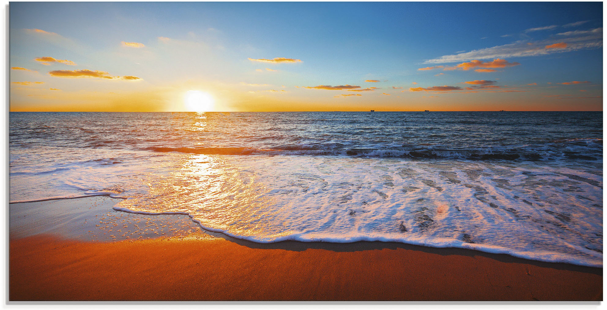 Artland "Sonnenuntergang und das Meer" Strand 1 Stk. tlg. in verschiedenen Größen