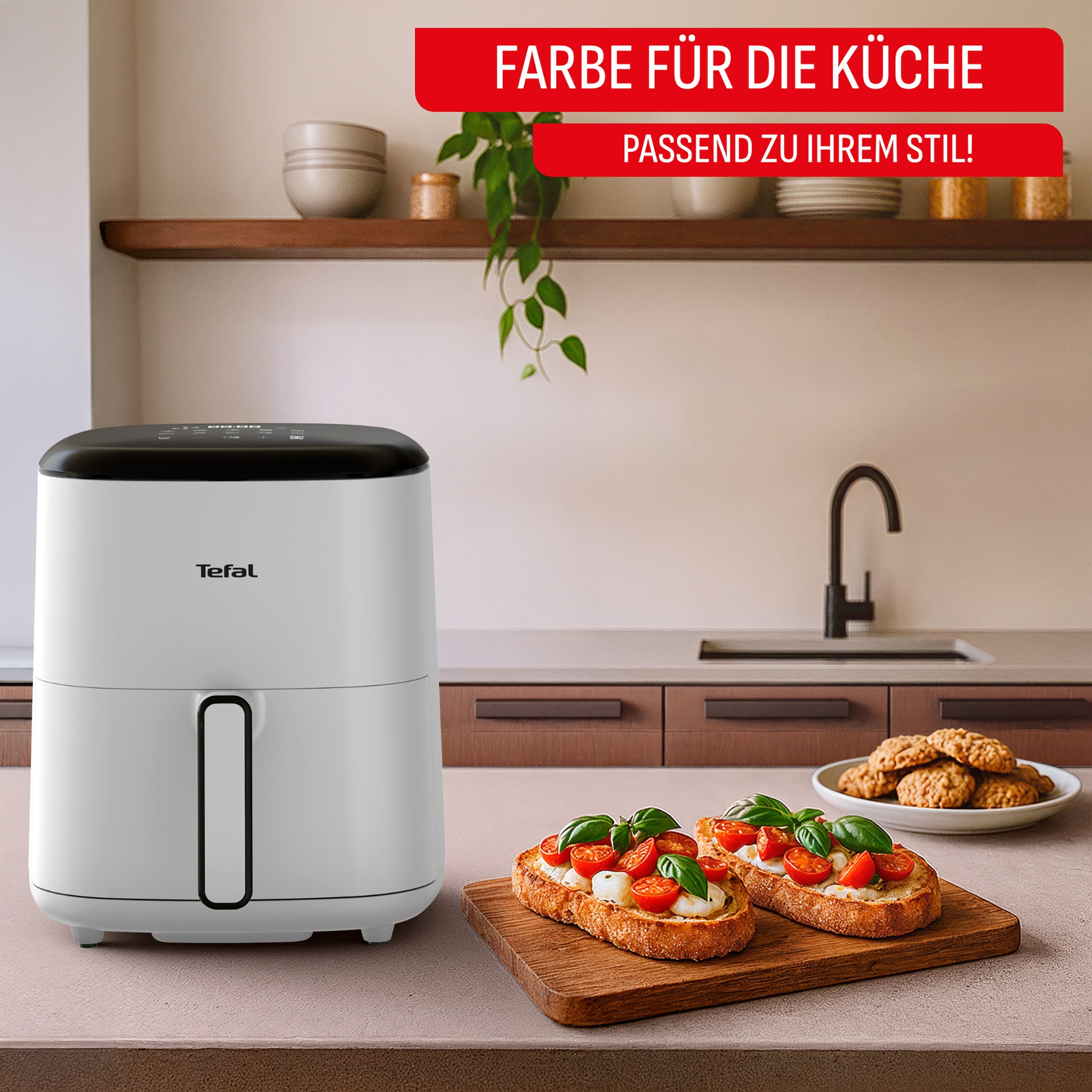Tefal Heißluftfritteuse »Easy Fry Pop« 5 L, 1 kg, 10 automatische Programme, inkl. 35 Backpapierblätter