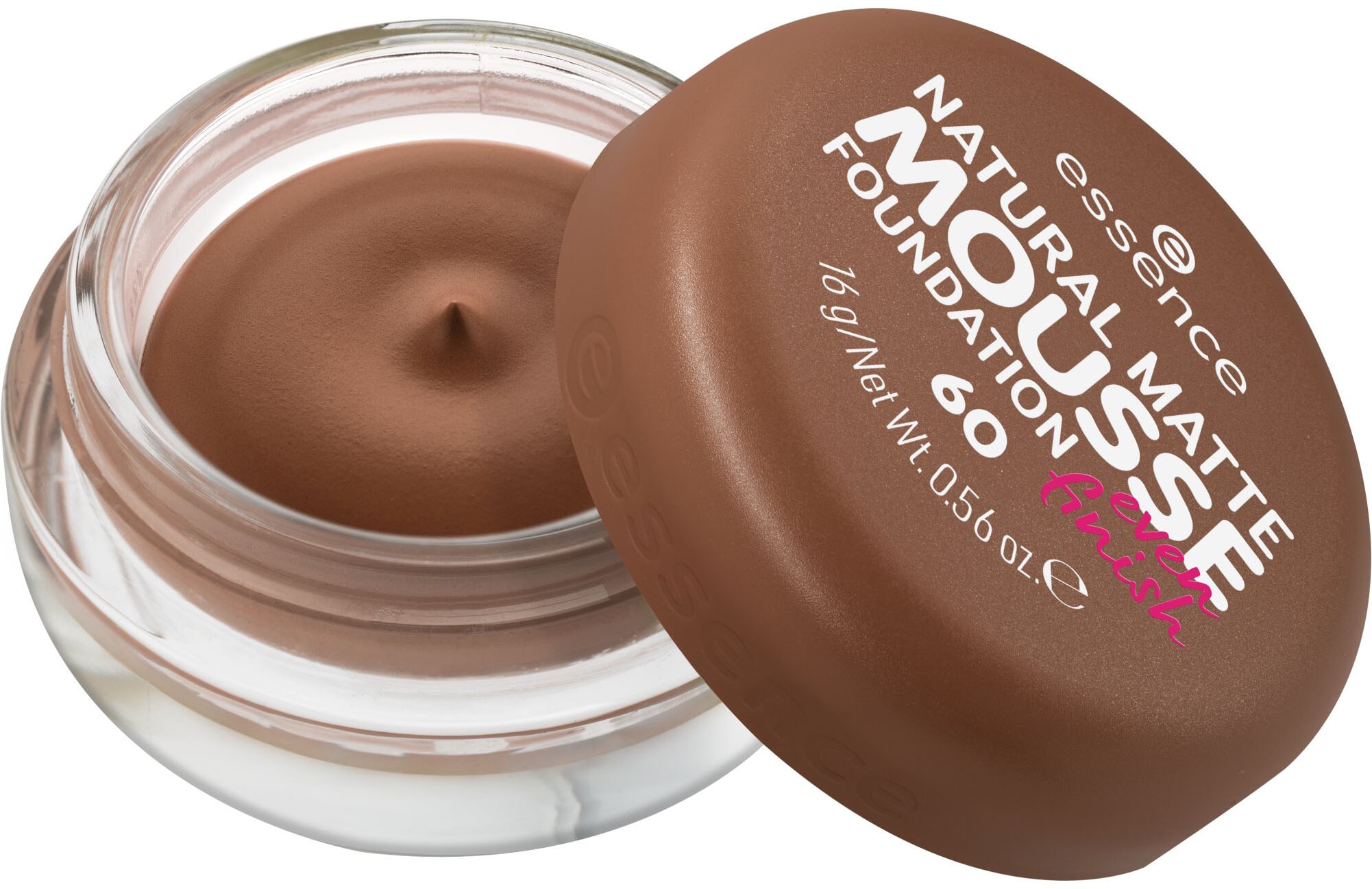 Essence Foundation »NATURAL MATTE MOUSSE FOUNDATION«, (3er Pack), mit Clean-Beauty-Textur