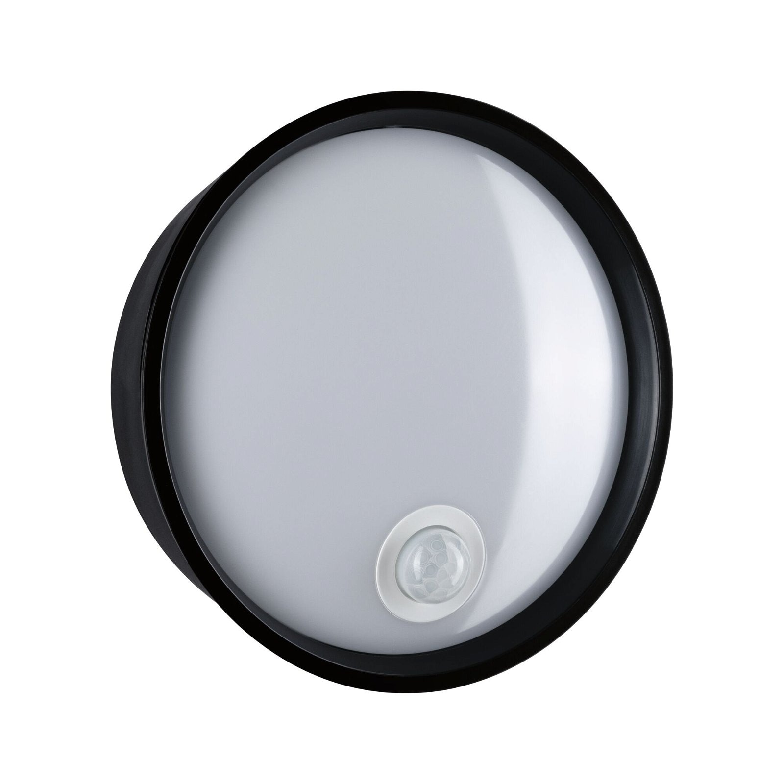 Paulmann LED Außen-Wandleuchte »Platomo IP44 rund 180mm 3000K 14,5W 1200lm 230V Kunststoff«, 1 flammig, Bewegungsmelder seewasserresistent