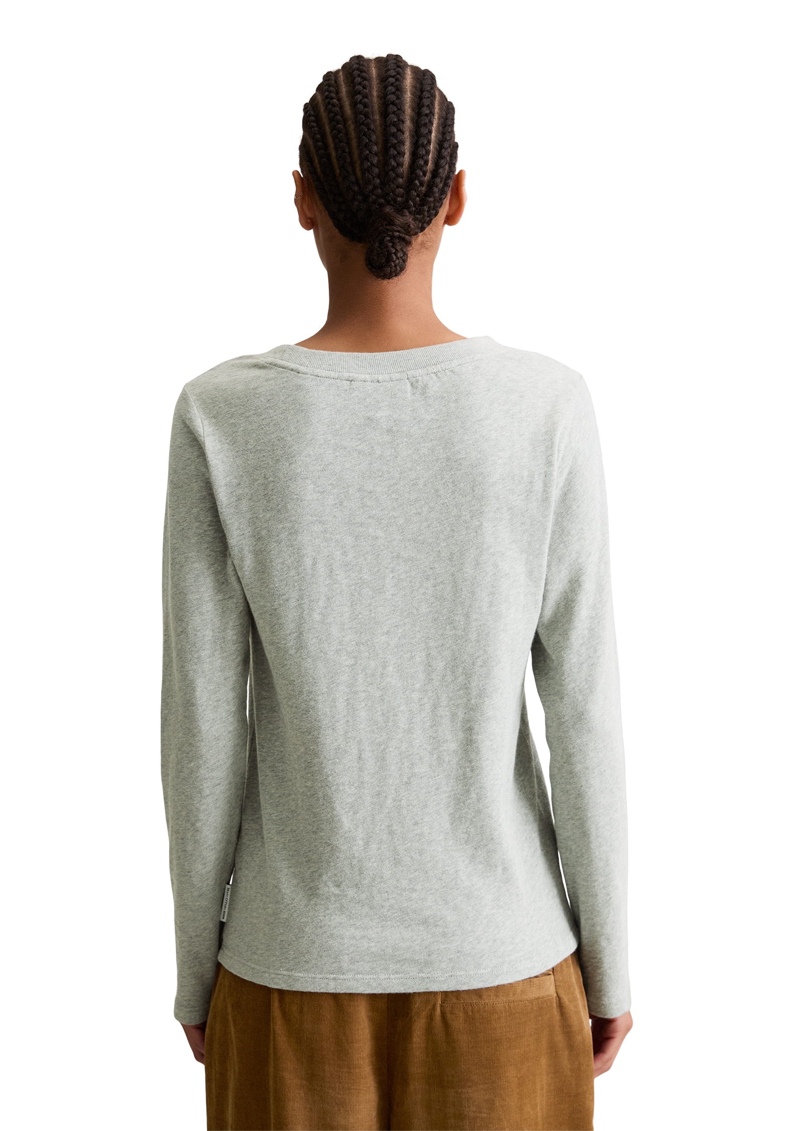 Marc O'Polo DENIM Longsleeve, regular aus Heavy Slub Jersey, Rundhals