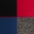 grau-meliert, schwarz, navy, rot, blau