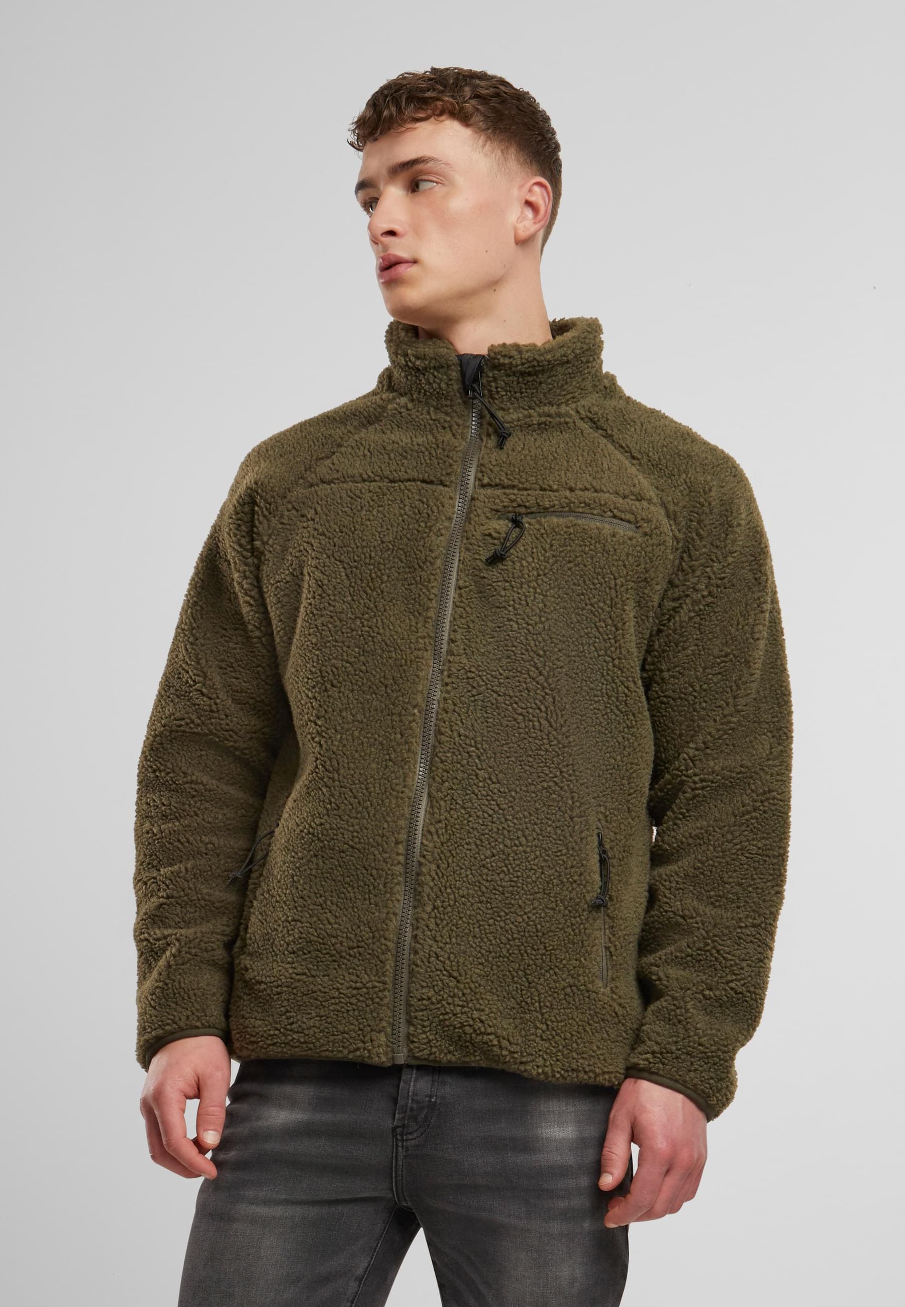 Brandit Allwetterjacke »Brandit Herren Teddyfleece Jacket«, (1 St.), ohne Kapuze