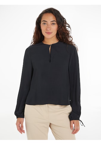 Crepebluse »VISCOSE CREPE SOLID VN BLOUSE«