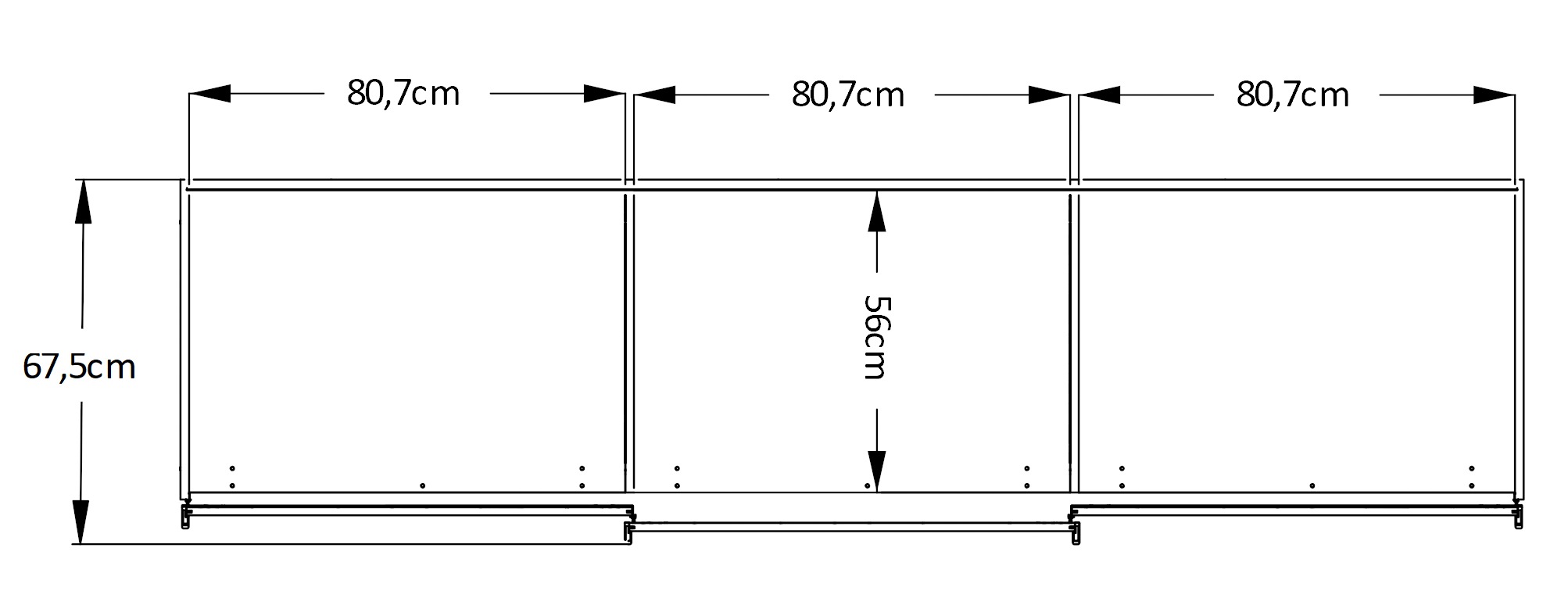 STAUD Schwebetürenschrank »Includo, Made in Germany«