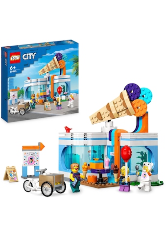 Konstruktionsspielsteine »Eisdiele (60363), LEGO® City«, (296 St.), Made in Europe