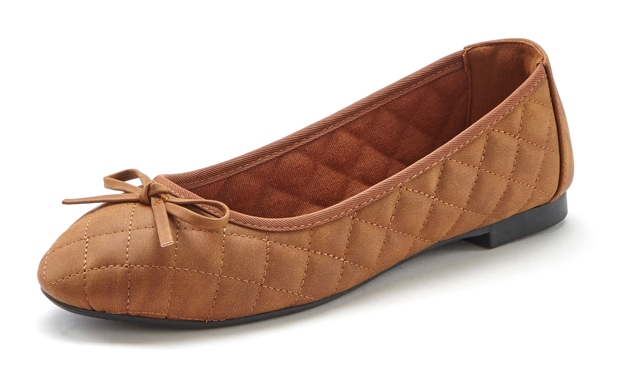 LASCANA Ballerina "Slipper, Schlüpfschuh", mit Schleifenapplikation VEGAN günstig online kaufen