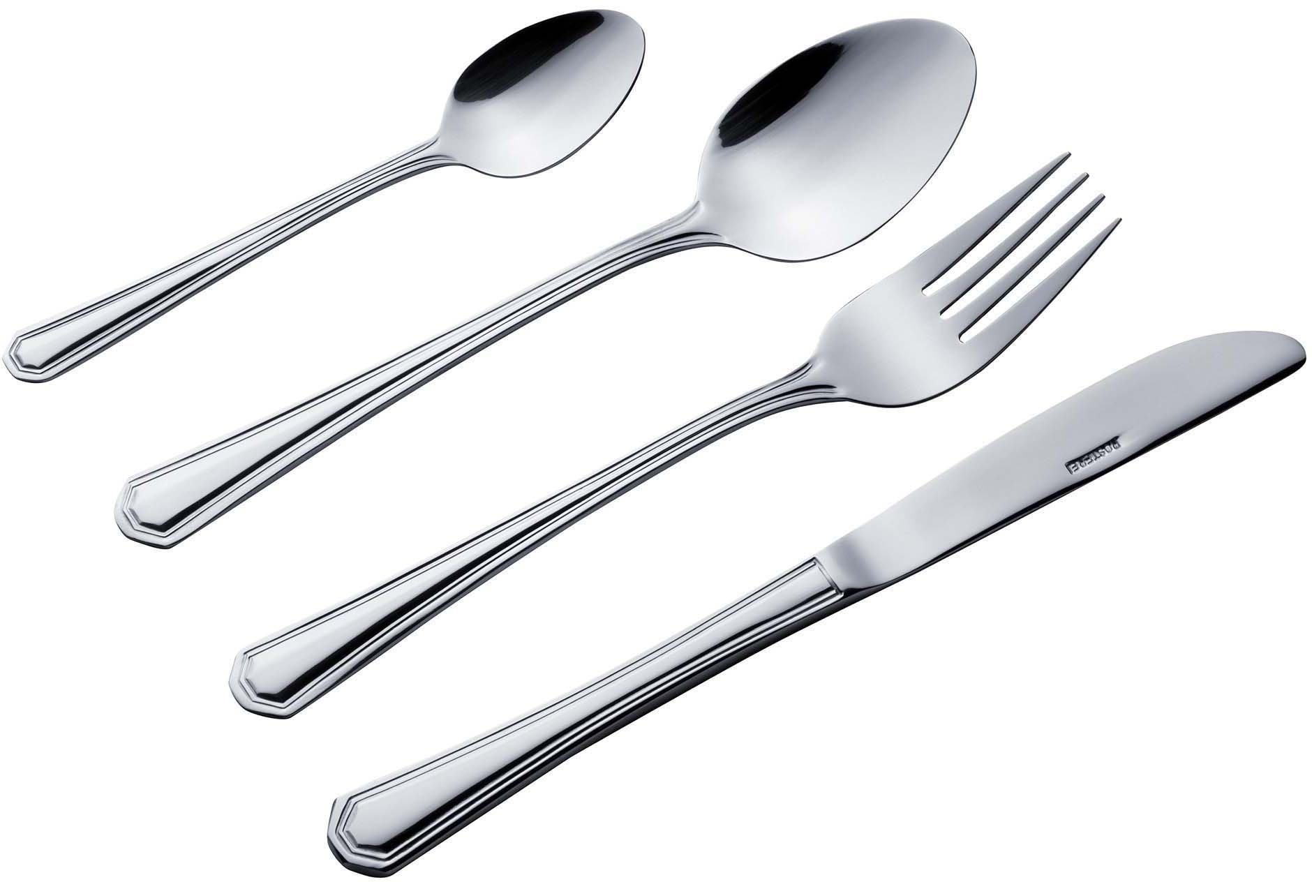 (Set, und Line«, Dosen-Set »Silver KING | tlg.), 33 Edelstahl Besteck-Set 18/10, kaufen Topf-Set Induktion, inkl. BAUR