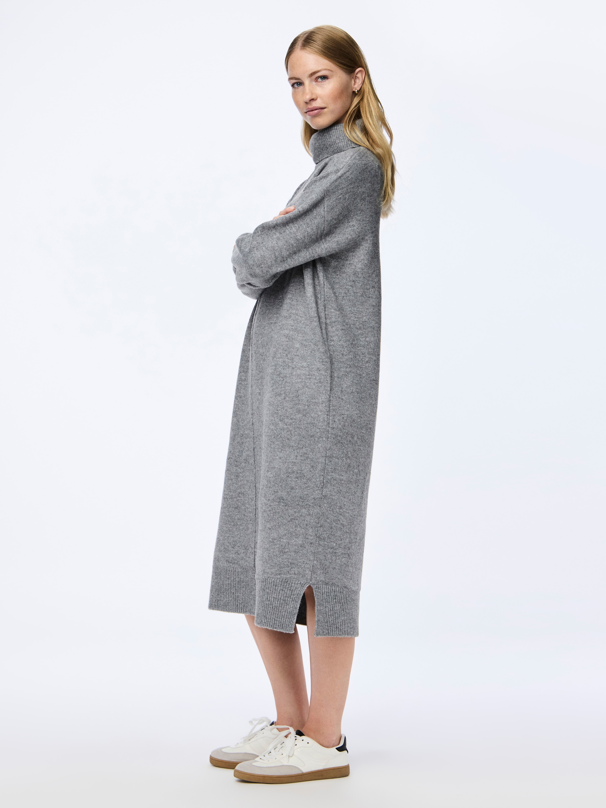 pieces Strickkleid »PCMALOU LS ROLLNECK KNIT DRESS NOOS BC«