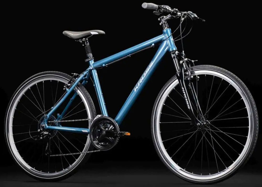 Kross Crossrad »Crossrad Herren 28" Move 1.0 blau 24 Gänge« 24 Gang Shimano ACERA M3020 Schaltwerk Kettenschaltung