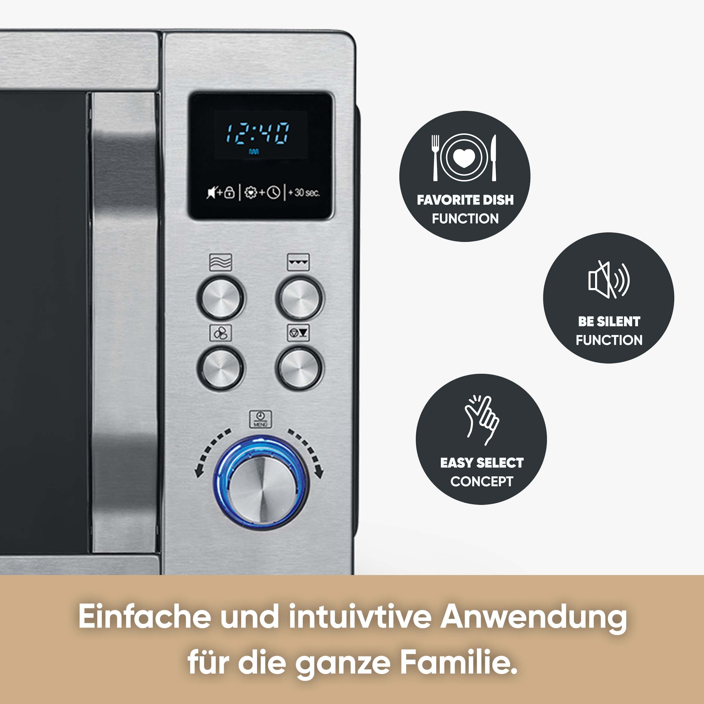 Severin Mikrowelle »MW 7774« Grill | Heißluft | Mikrowelle mit Grill- und Heißluftfunktion 3-in-1