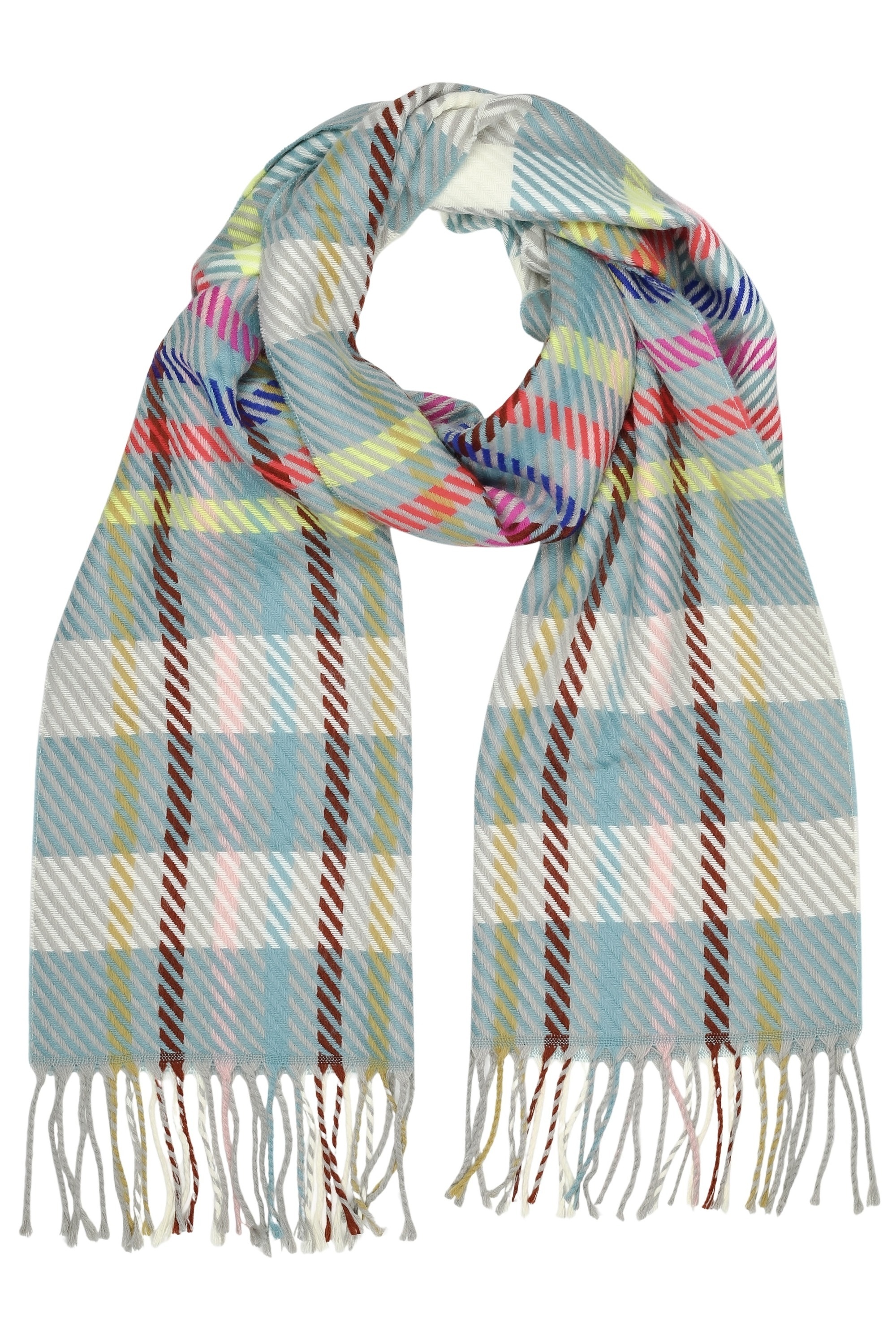 COLLEZIONE ALESSANDRO Wollschal »Bright« 1 Stk. tlg. moderner Karoschal, Made in Italy