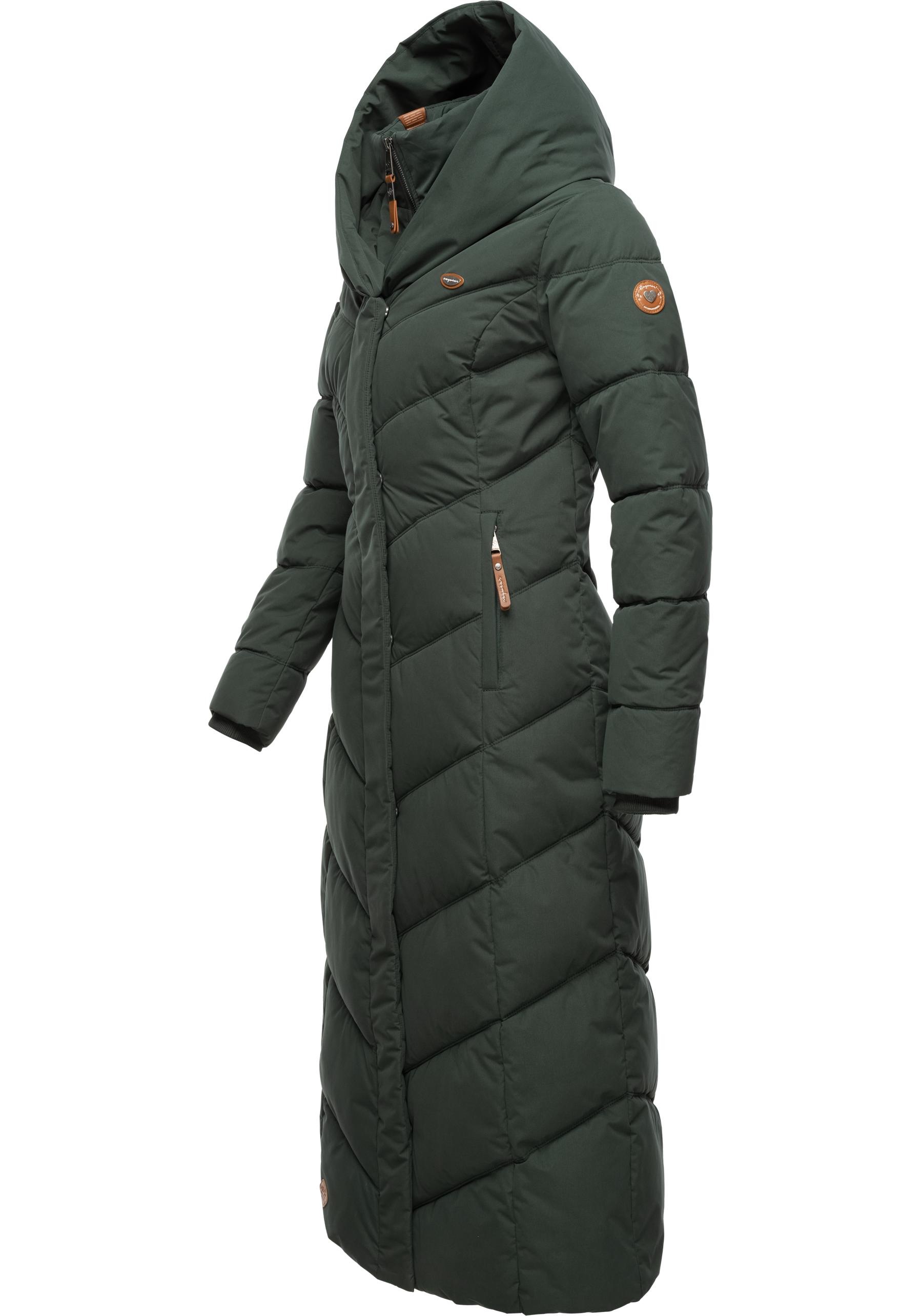 Ragwear Steppmantel "Natalka Extralong", Gesteppter Damen Mantel mit Kapuze günstig online kaufen