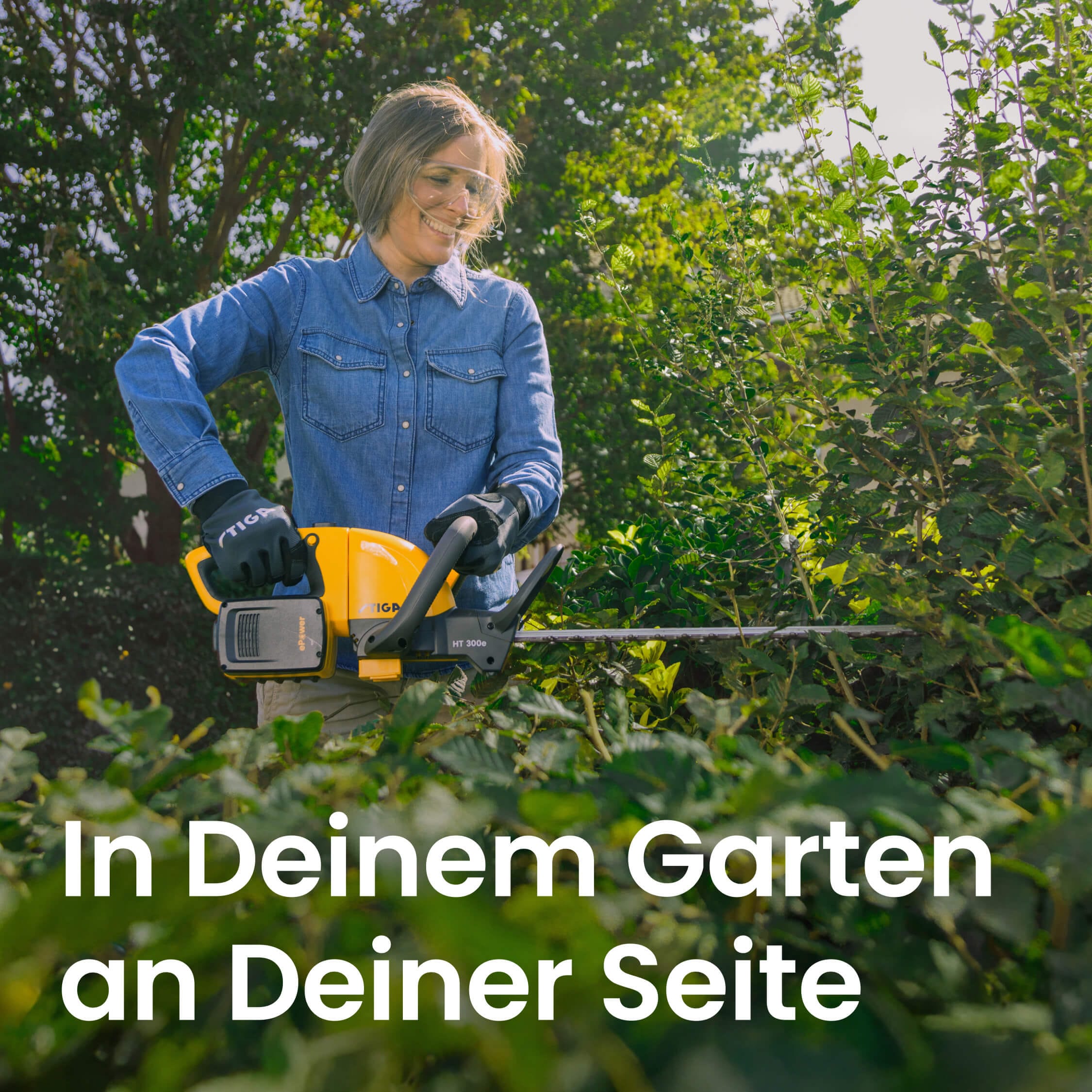 STIGA GARDEN Akku-Heckenschere »HT 300e« (Set, Inkl. 2x 20 V (2 Ah) Akku, Schutzhülle, Wandhalterung und Ladegerät, )