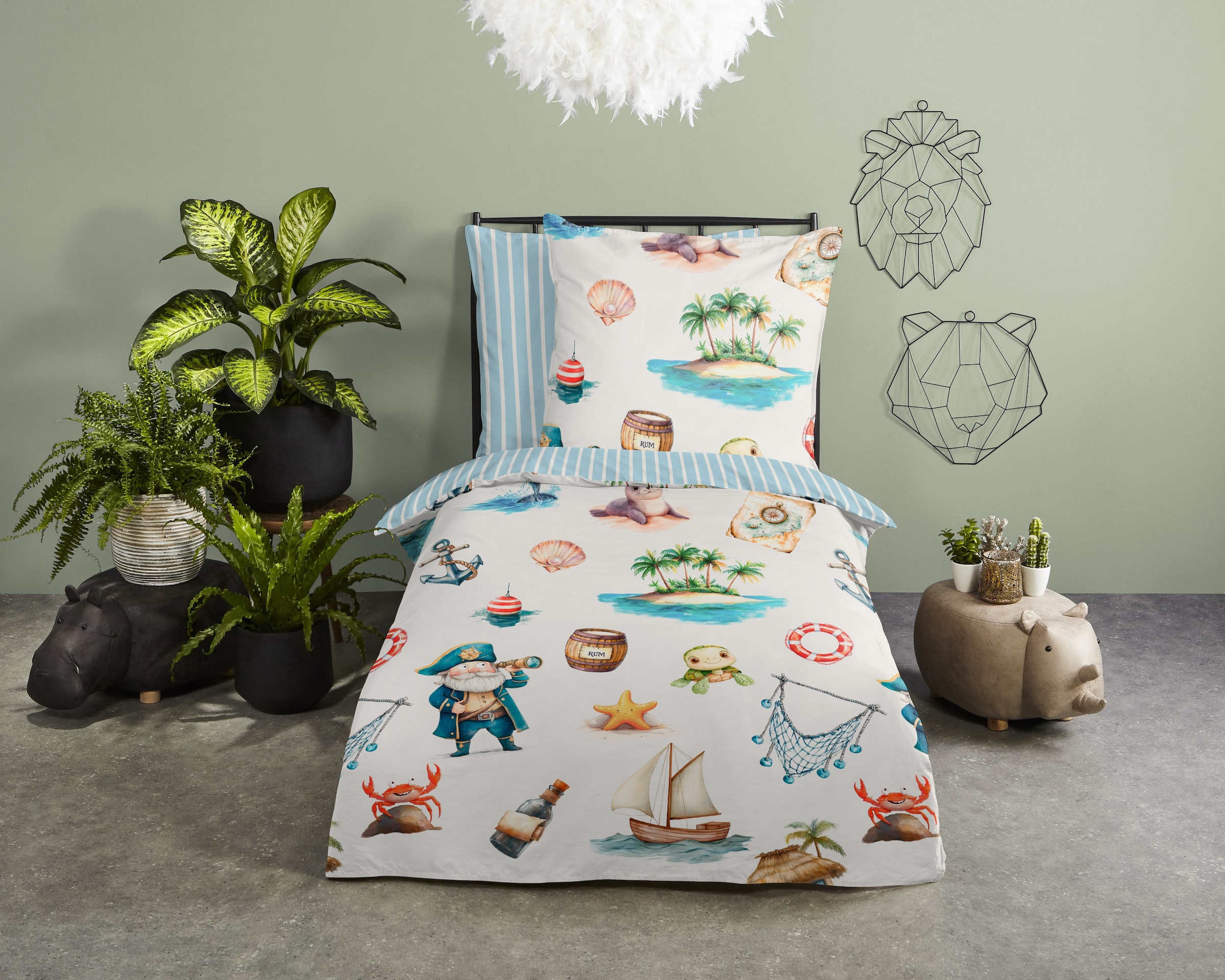 good morning Kinderbettwäsche "Capi" 2 Stk. Baumwolle, Renforcé, Wendeoptik günstig online kaufen