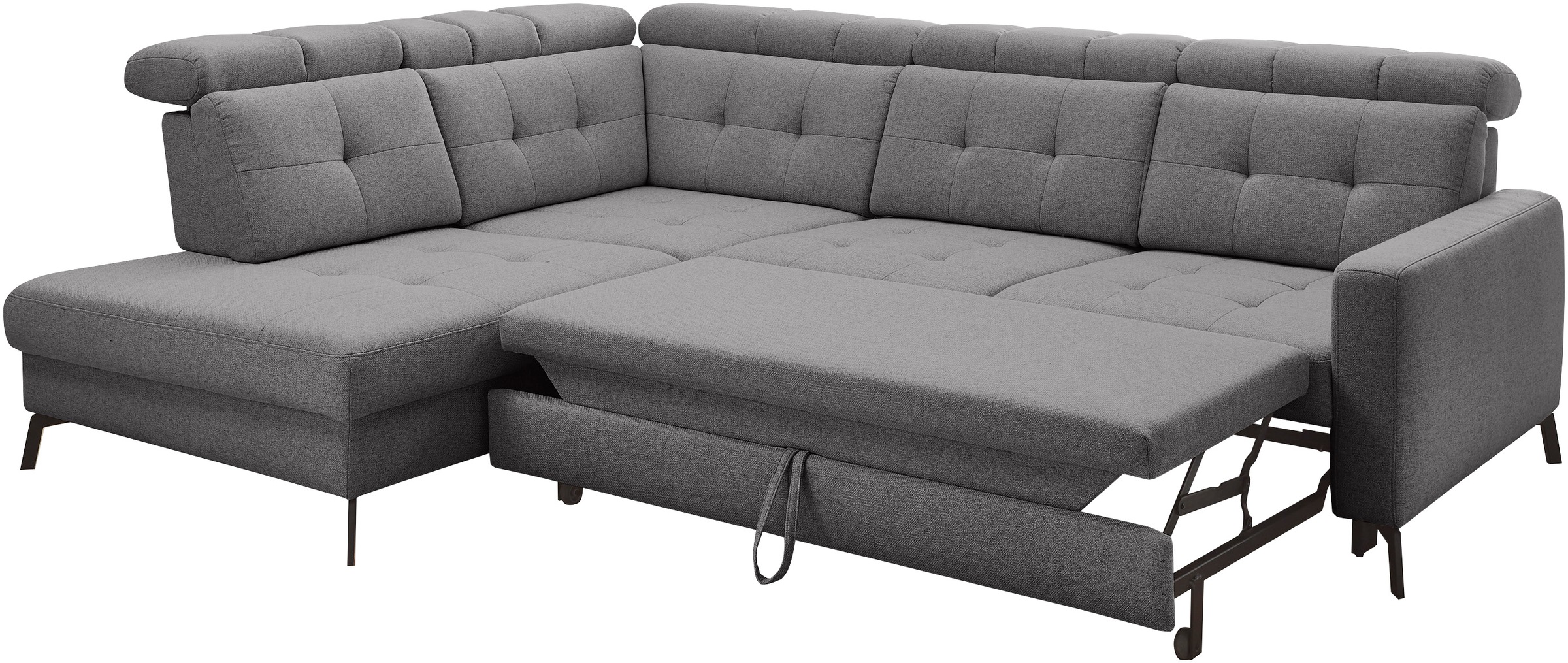 Musterring Ecksofa »MR 4615«, mit Kopf- und Rückenverstellung, Metallfuß schwarz, Maße 272 x 214 cm