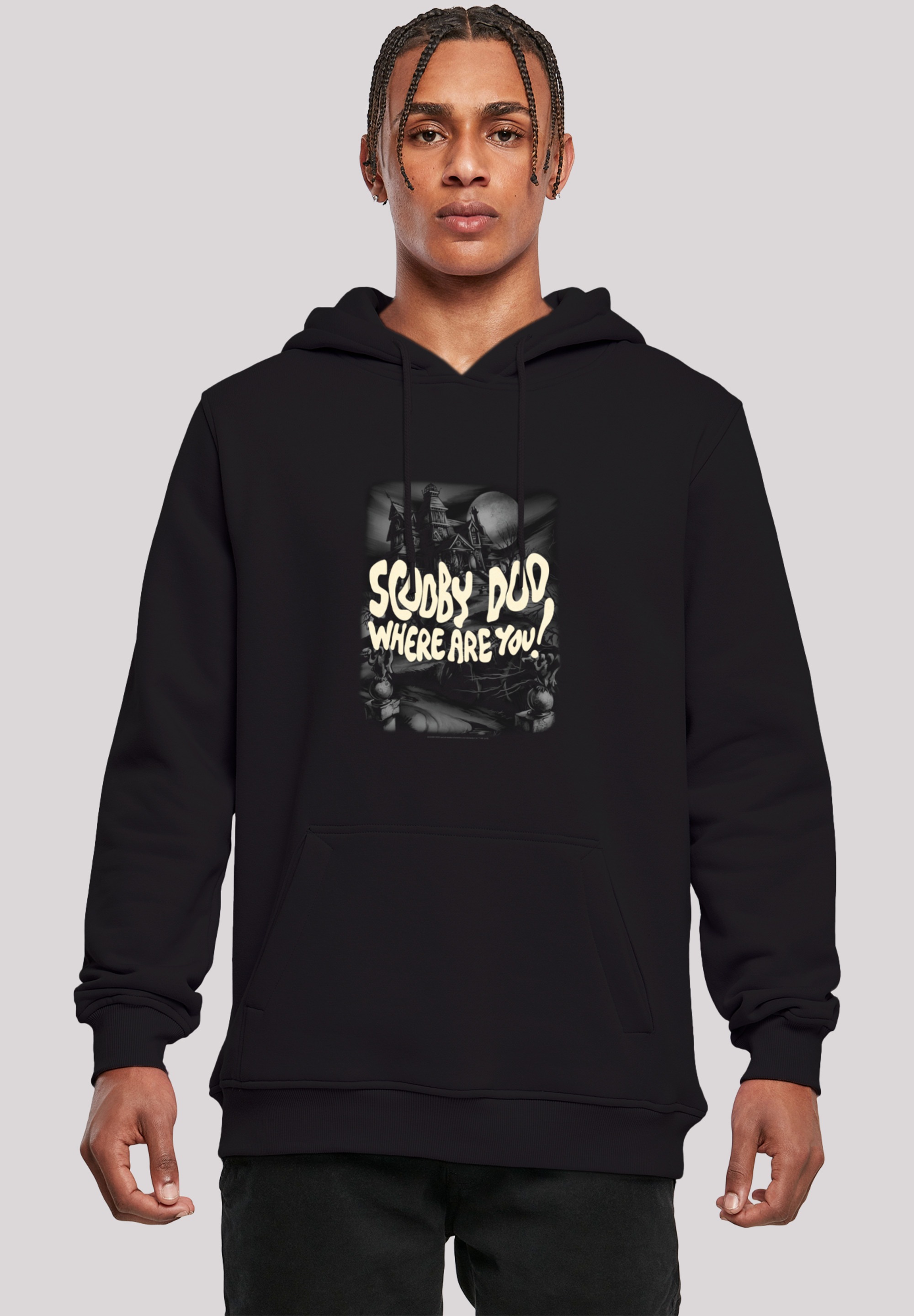 F4NT4STIC Sweatshirt »F4NT4STIC Herren Scooby Doo Scary Castle with Heavy Hoody«, (1 tlg.)