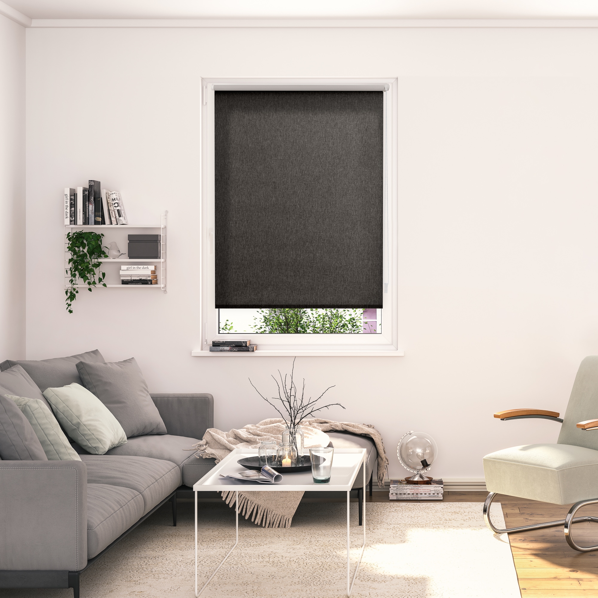 LICHTBLICK ORIGINAL Rollo »Klemmfix, ohne Bohren«, blickdicht, Hitzeschutz-energiesparend-Wärmedämmung-Sichtschutz, mit Bohren/ohne Bohren, freihängend, Thermofunktion, Lichtdurchlässig, Klemmbar, Energiesparend
