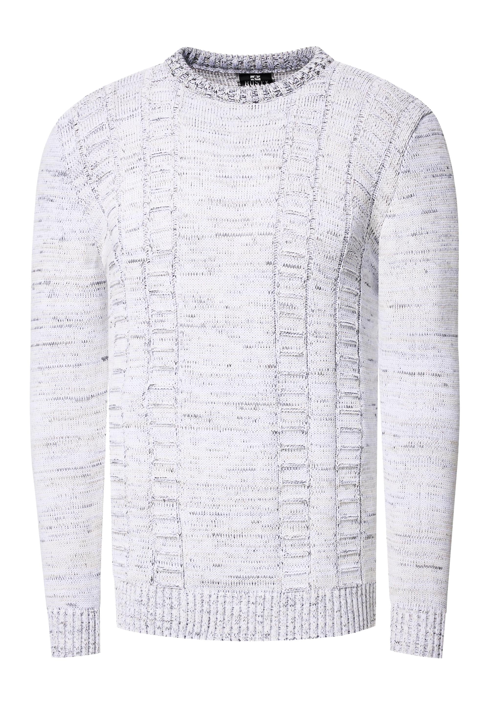 Rusty Neal Strickpullover, mit meliertem Design