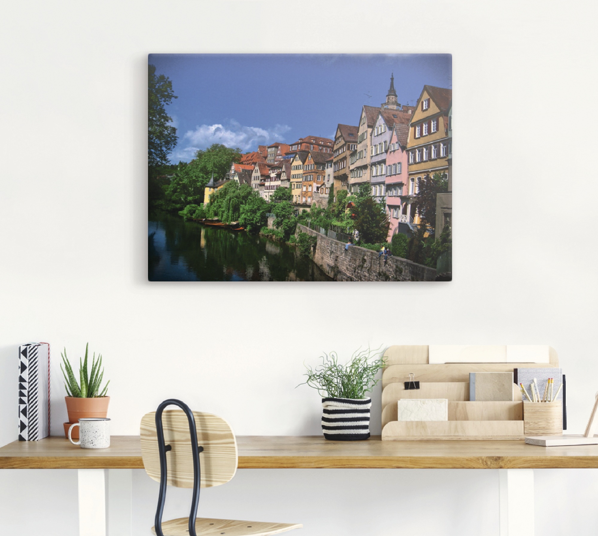 Artland Wandbild »Tübingen am Neckar«, Garten, (1 St.), als Alubild, Leinwandbild, Wandaufkleber oder Poster in versch. Größen
