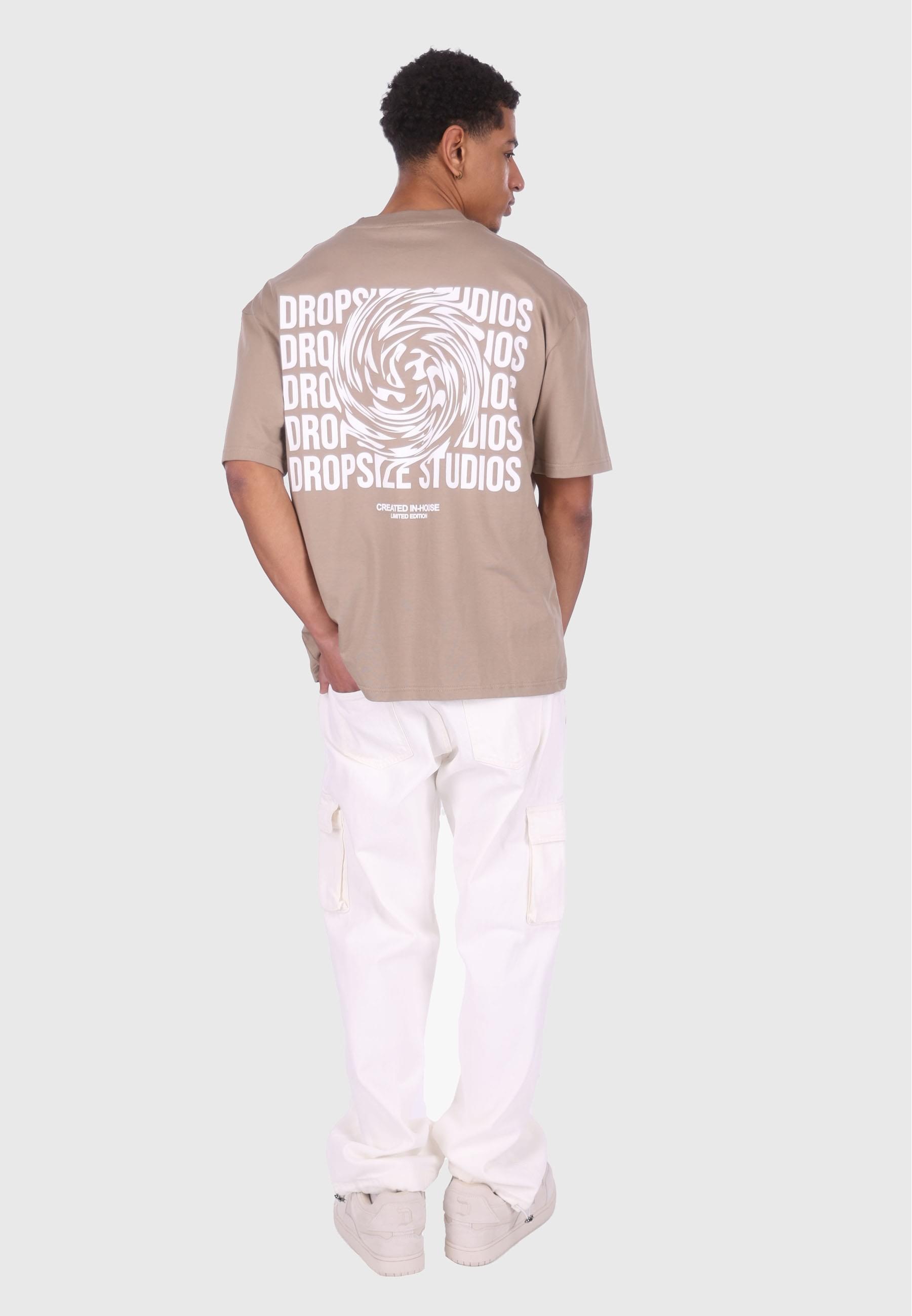 Dropsize T-Shirt »Dropsize HEAVY OVERSIZE DROPSIZE STUDIOS SWIRL T-SHIRT«, (1 tlg.)
