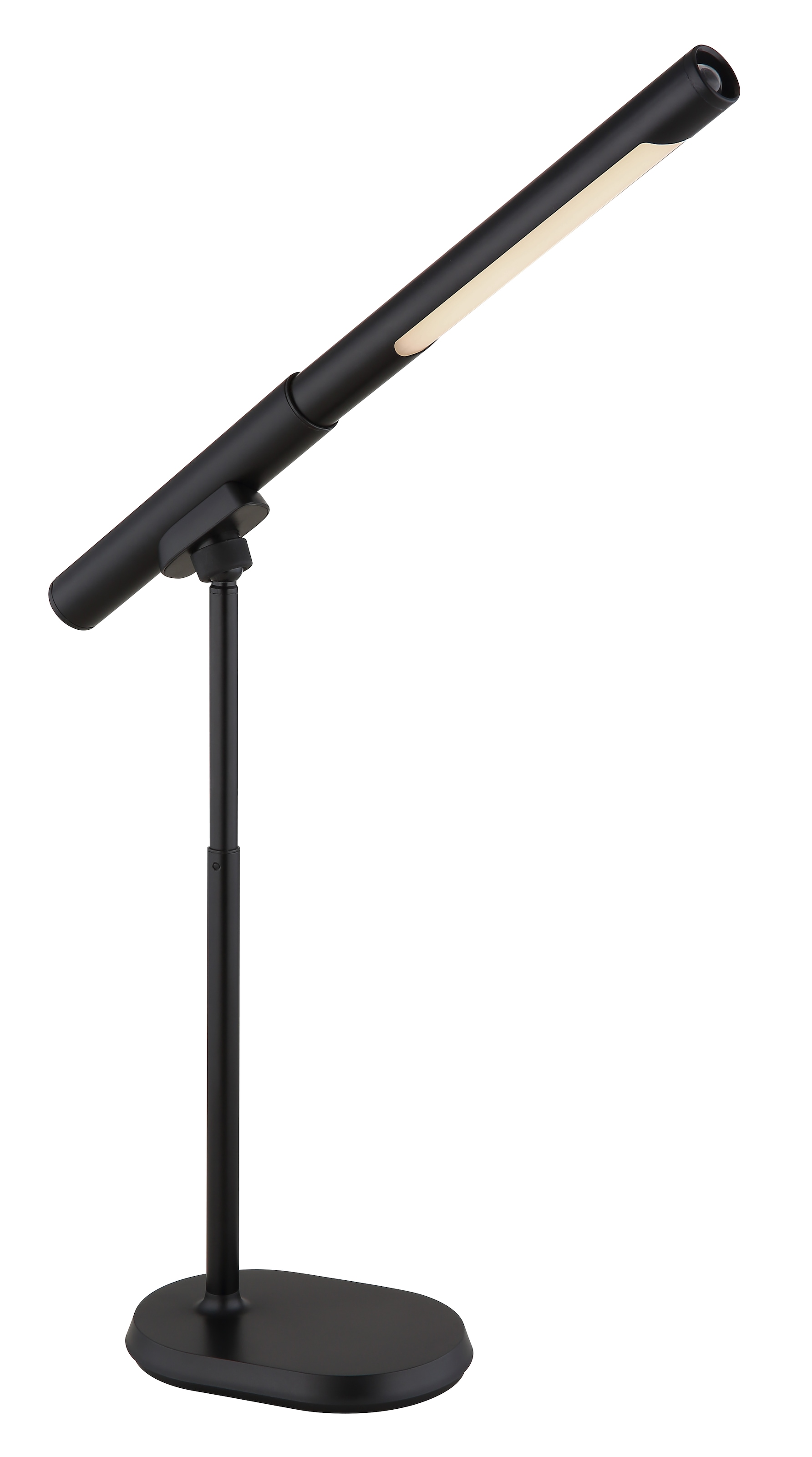 GLOBO LIGHTING LED Tischleuchte »MILAN«, Leuchtmittel LED-Modul | LED fest integriert, Tischlampe/Arbeitszimmer/Bürotischleuchte/Taschenlampe/schwarz
