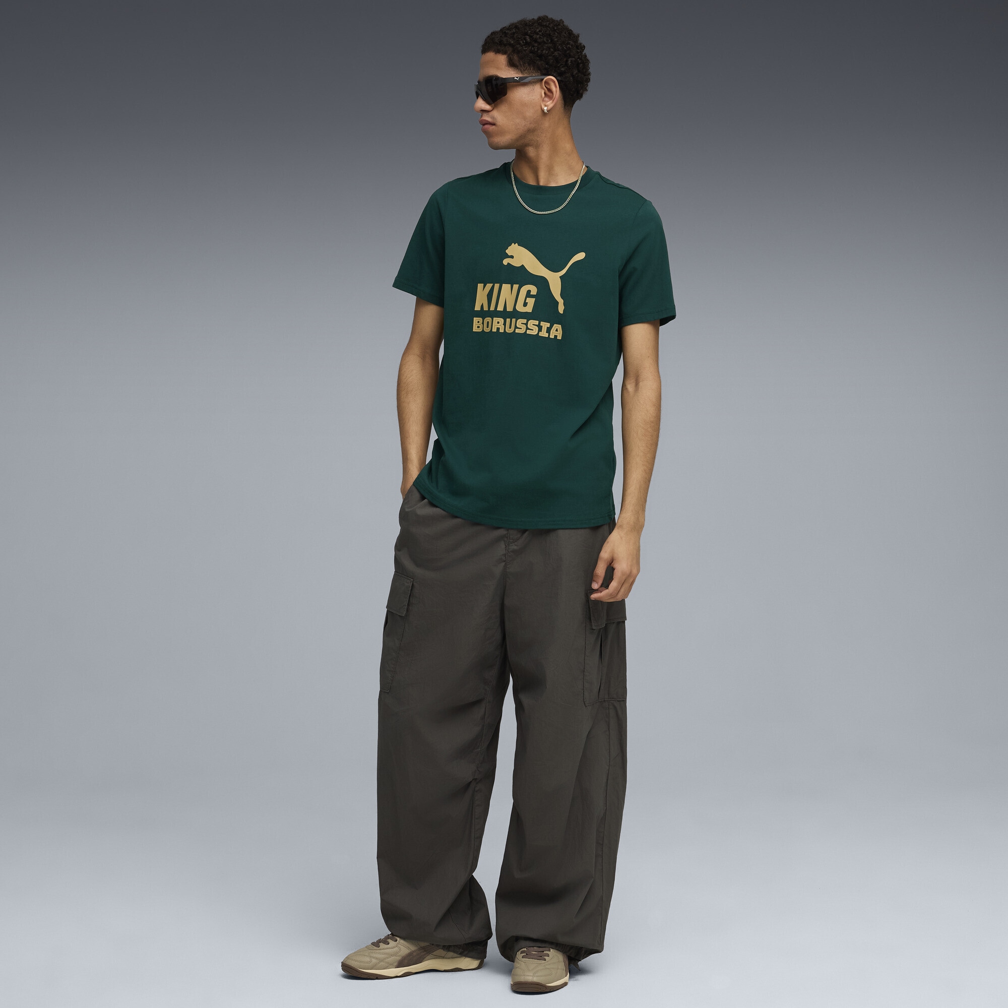 PUMA T-Shirt »Borussia Mönchengladbach KING Logo T-Shirt Herren«