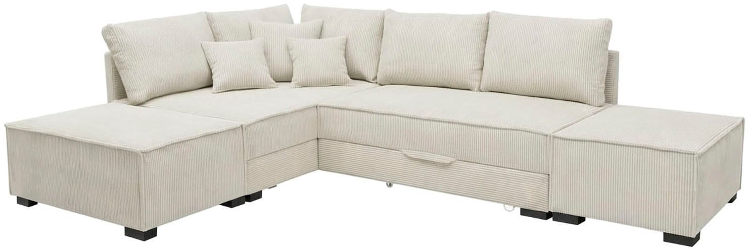 Home affaire Ecksofa "Night & Day L-Form, Breite 316 cm mit Dauer-Schlaffun günstig online kaufen