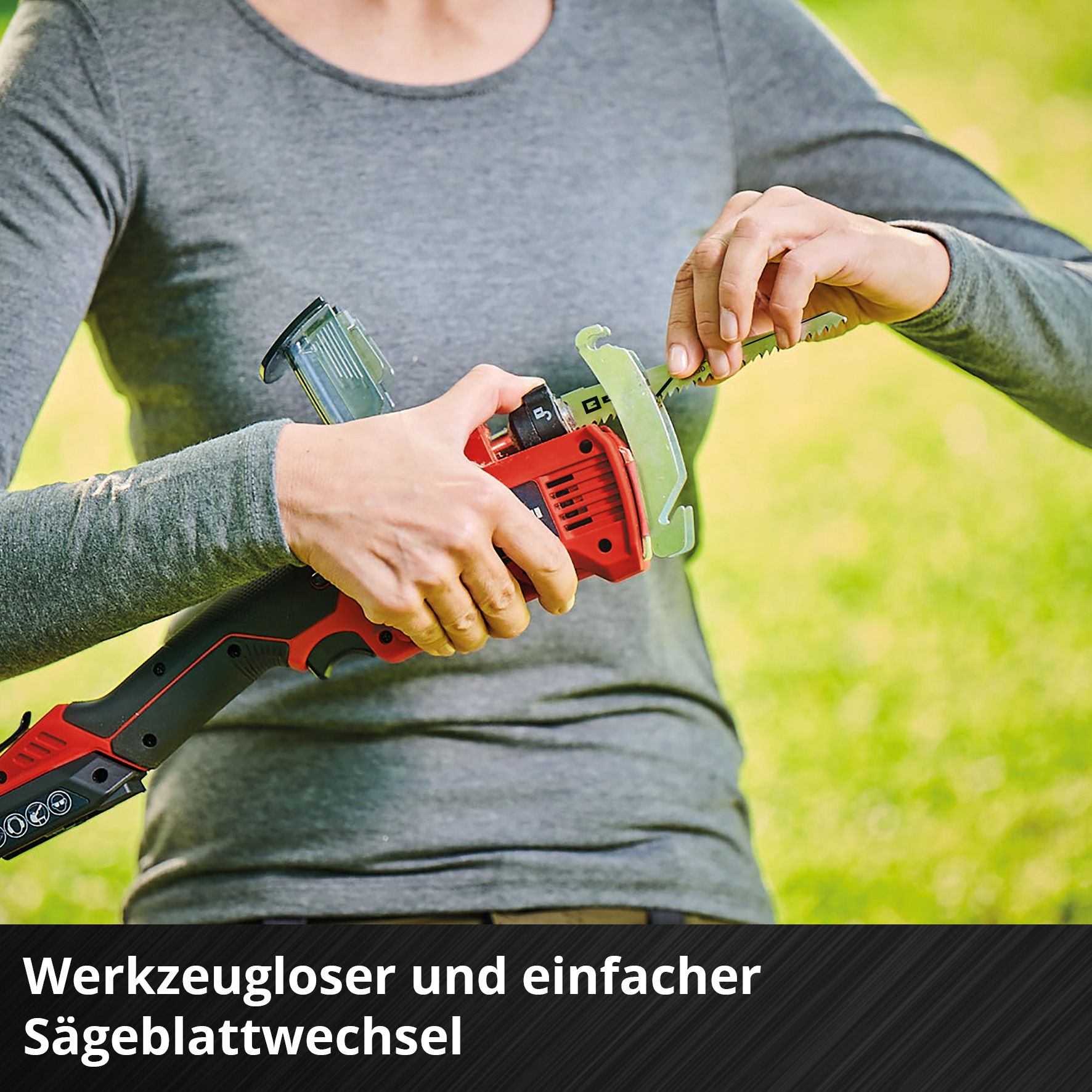 Einhell Baum- und Strauchschneider »GE-GS 18/150 Li-Solo«, 10 cm Schnittlänge, Akku-Astsäge, ohne Akku und Ladegerät