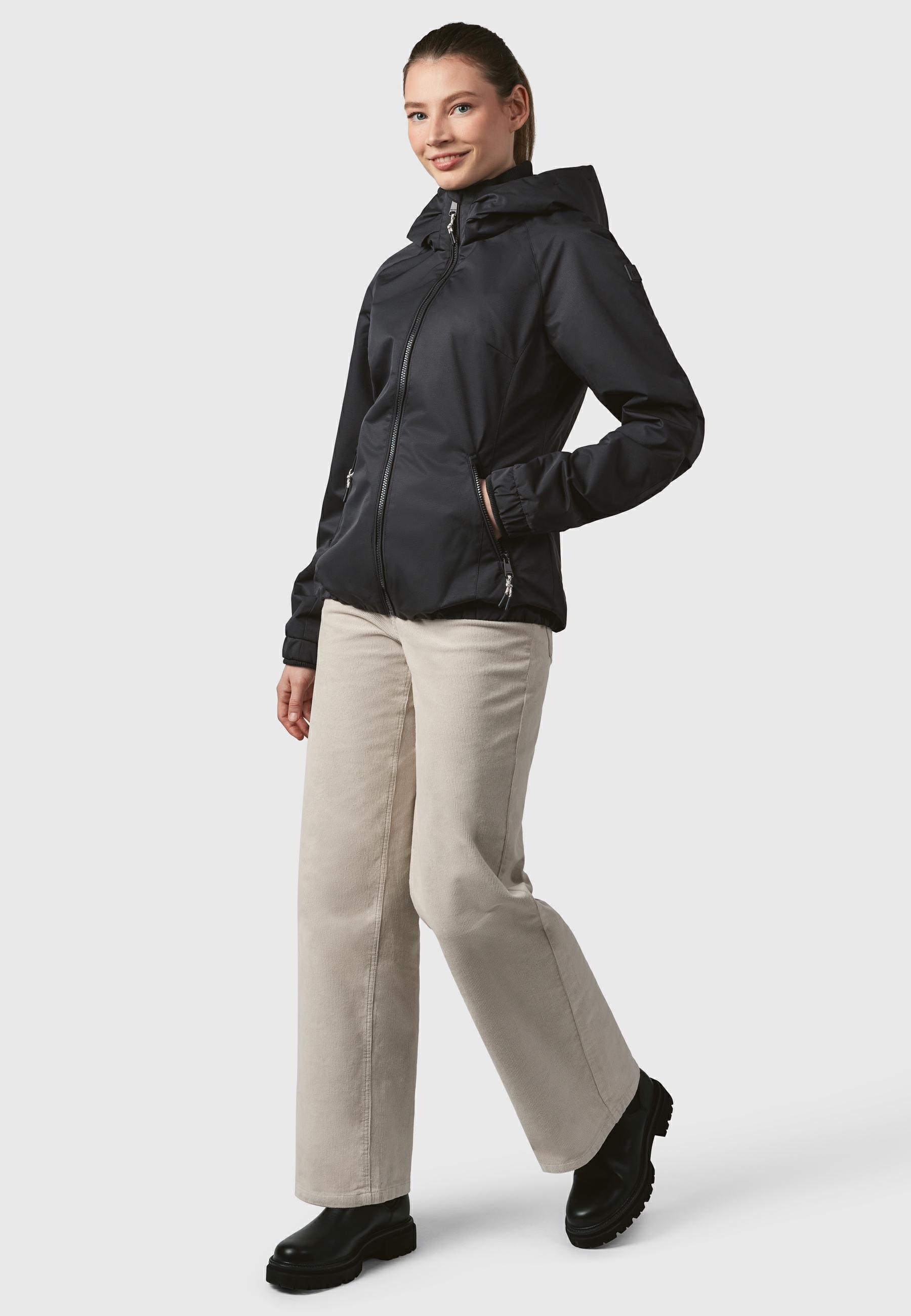Ragwear Outdoorjacke »Dizzie Tech«, mit Kapuze, Wasserdichte Damen Übergangsjacke mit großer Kapuze