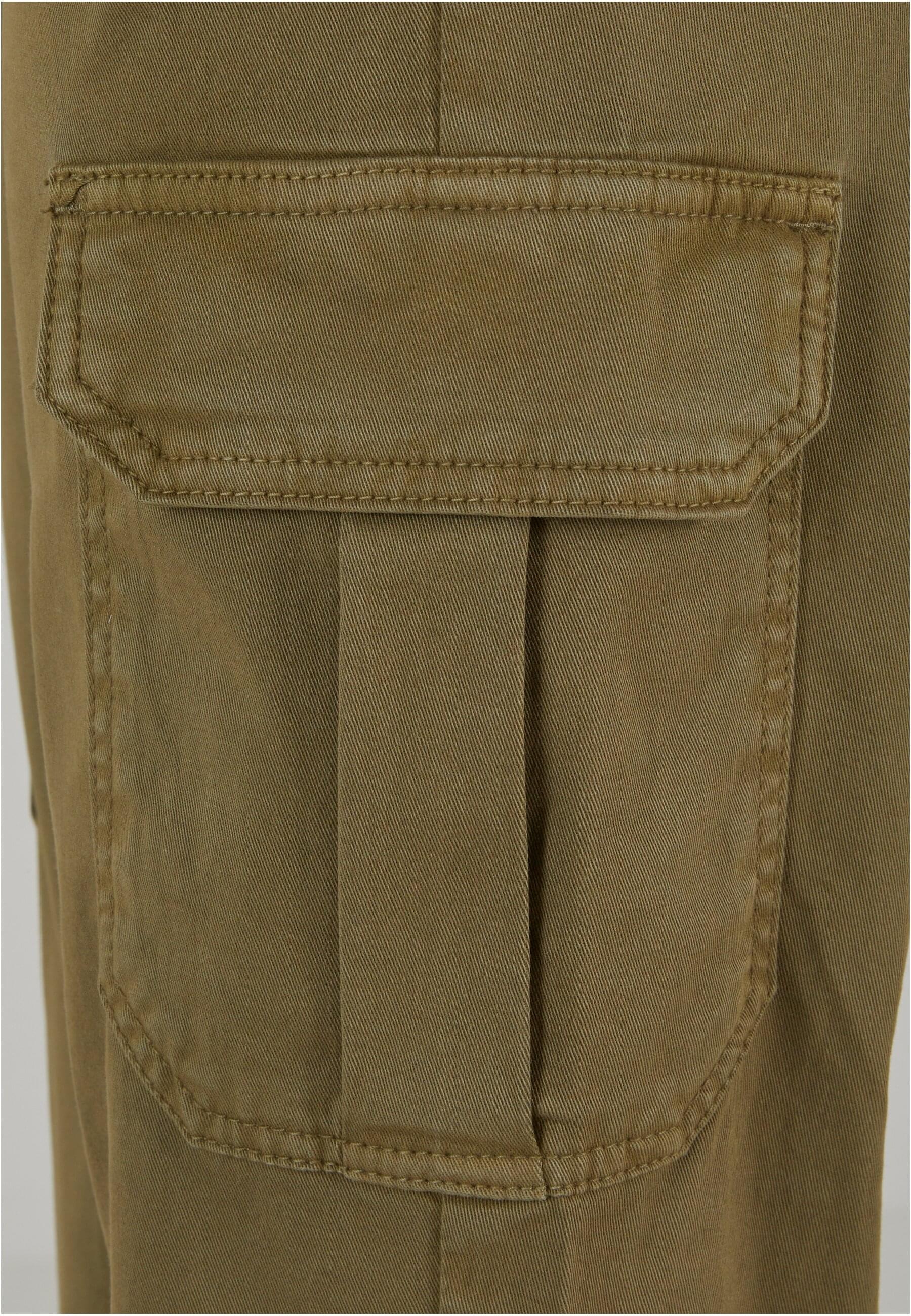 URBAN CLASSICS Cargohose »Urban Classics Damen Ladies High Waist Twill Cargo Pants«, (1 tlg.)