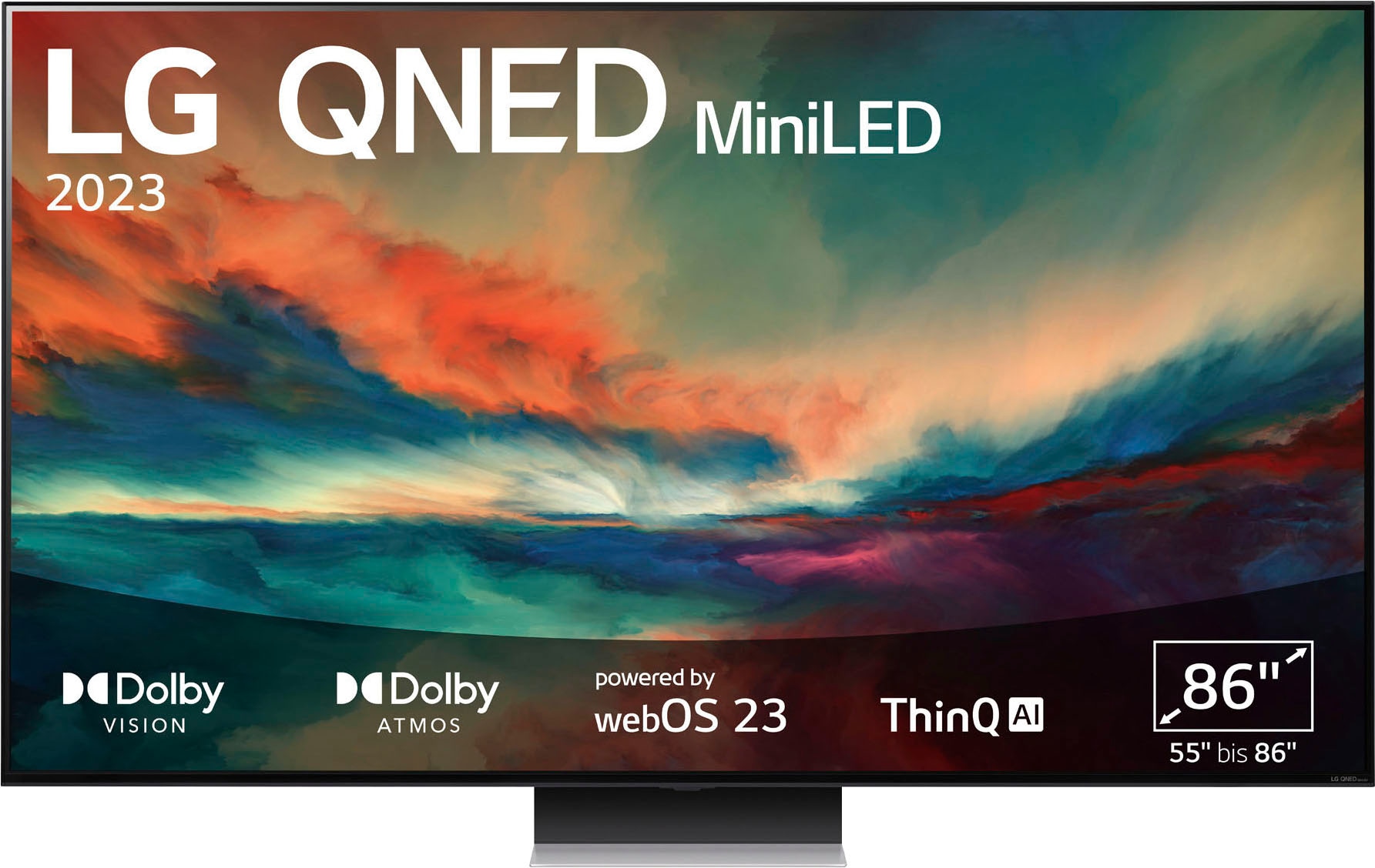LG Vision Gen6 217 & zu Zoll, BAUR AI-Prozessor-Dolby HD, QNED-Fernseher Atmos-HDMI 4K »86QNED866RE«, 2.1 QNED Ultra Smart-TV, | MiniLED-bis 120Hz-α7 cm/86 4K
