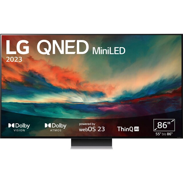 LG QNED-Fernseher »86QNED866RE«, 217 cm/86 Zoll, 4K Ultra HD, Smart-TV,  QNED MiniLED-bis zu 120Hz-α7 Gen6 4K AI-Prozessor-Dolby Vision & Atmos-HDMI  2.1 | BAUR