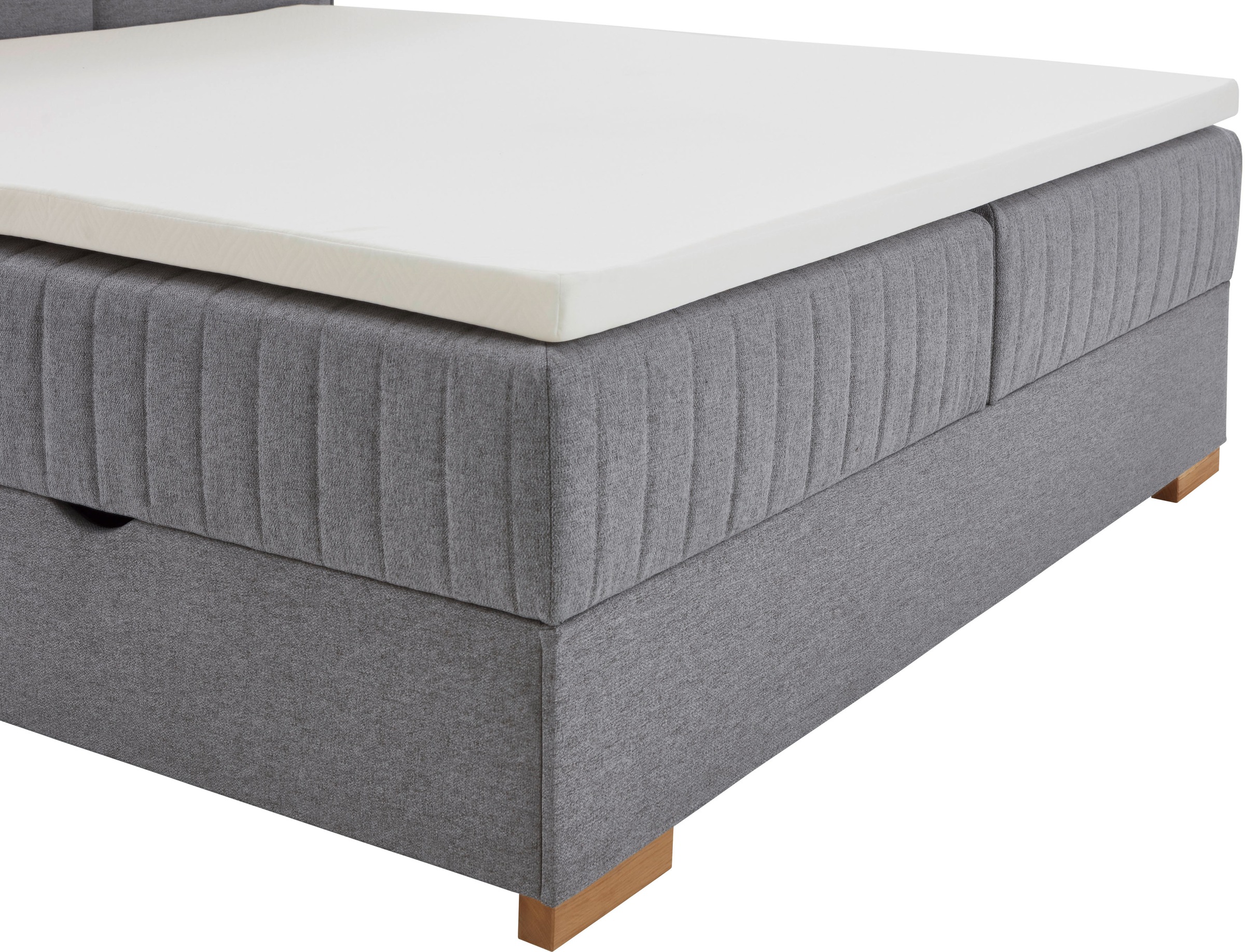 meise.möbel Boxspringbett »Tambo«, inkl. Bettkasten & Topper, erhältlich in 120x200cm oder 180x200cm