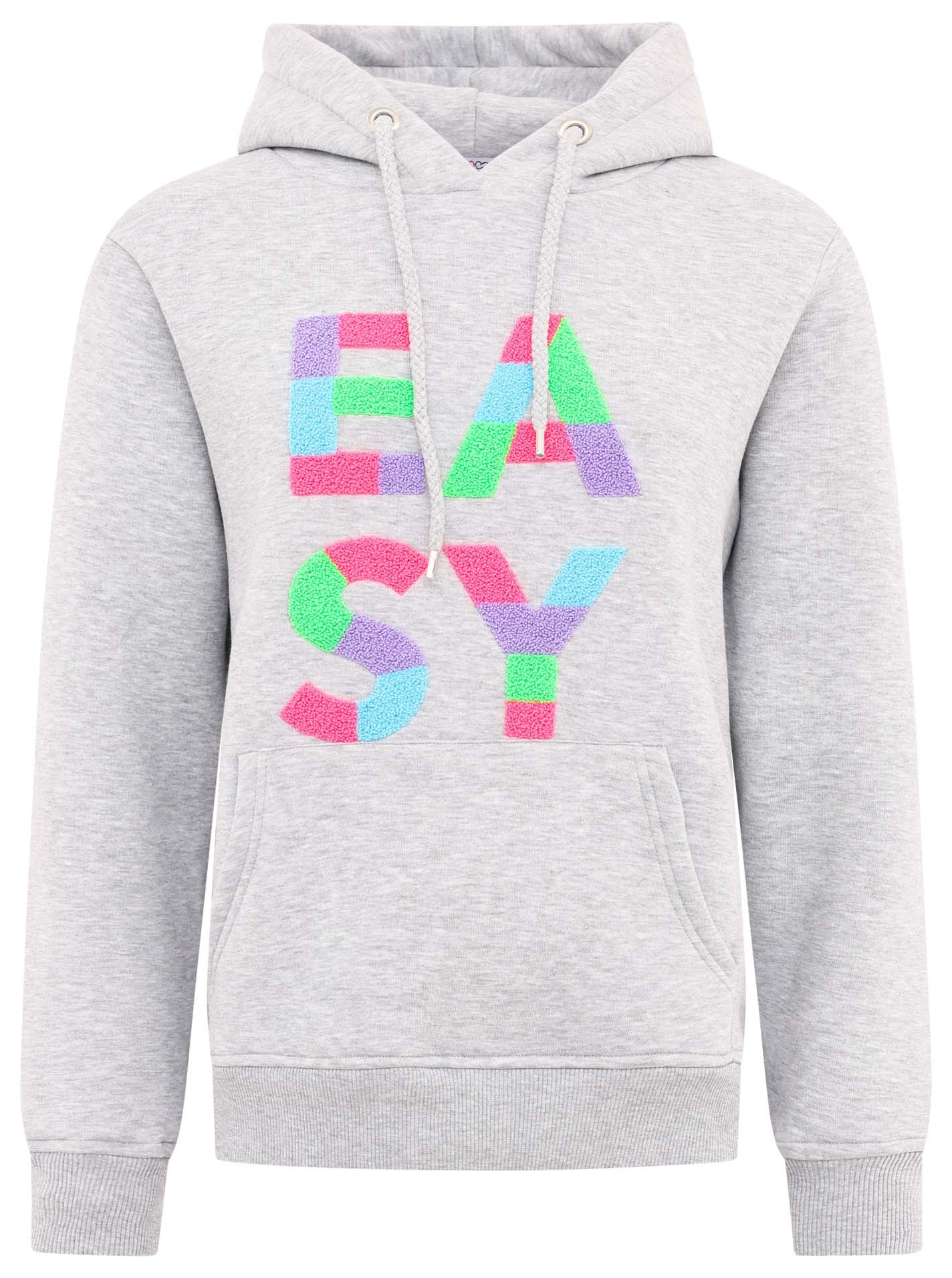Thumbnail - Zwillingsherz Hoodie ""EASY"", mit buntem Easy Schriftzug