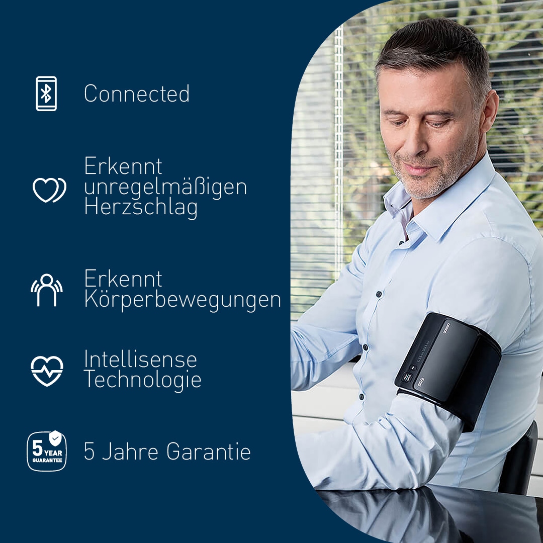 Omron Oberarm-Blutdruckmessgerät »EVOLV (HEM-7600T-E)«, mit kostenloser App