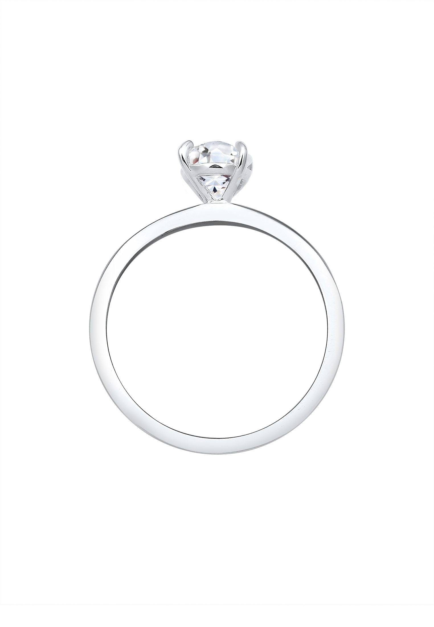 Elli Premium Verlobungsring »Solitär Topas Weiß 925 Sterling Silber«
