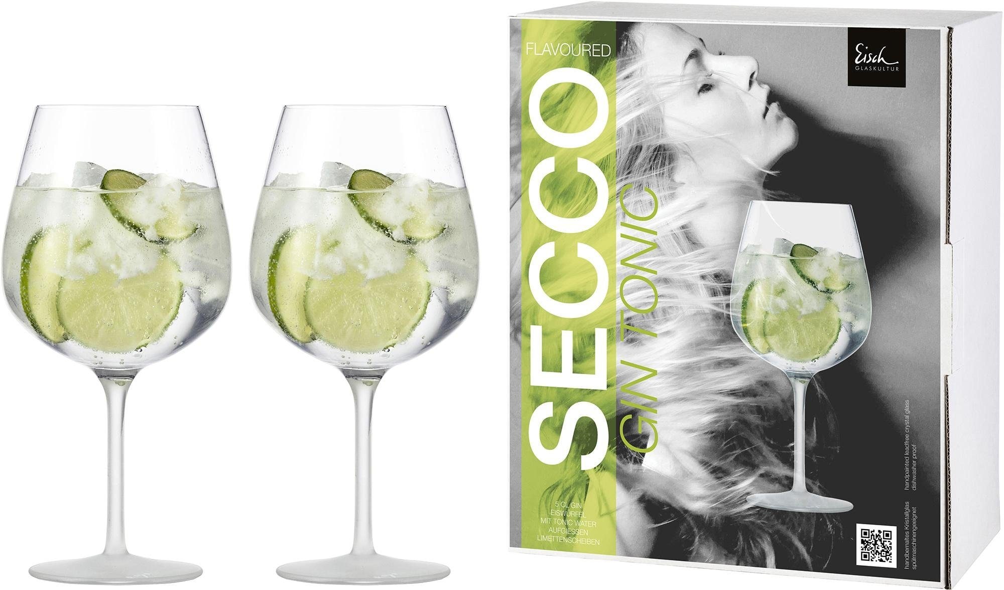 Eisch Weinglas »Secco Flavoured«, (Set, 2 tlg.), (Gin Tonic Glas), bleifrei, 735 ml, 2-teilig