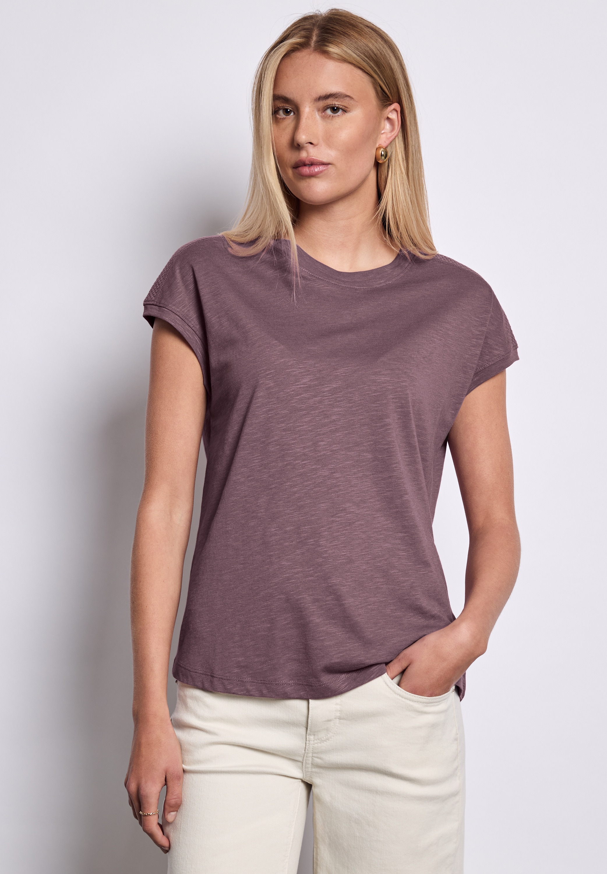 STREET ONE STUDIO T-Shirt, im soften Baumwoll-Mix günstig online kaufen